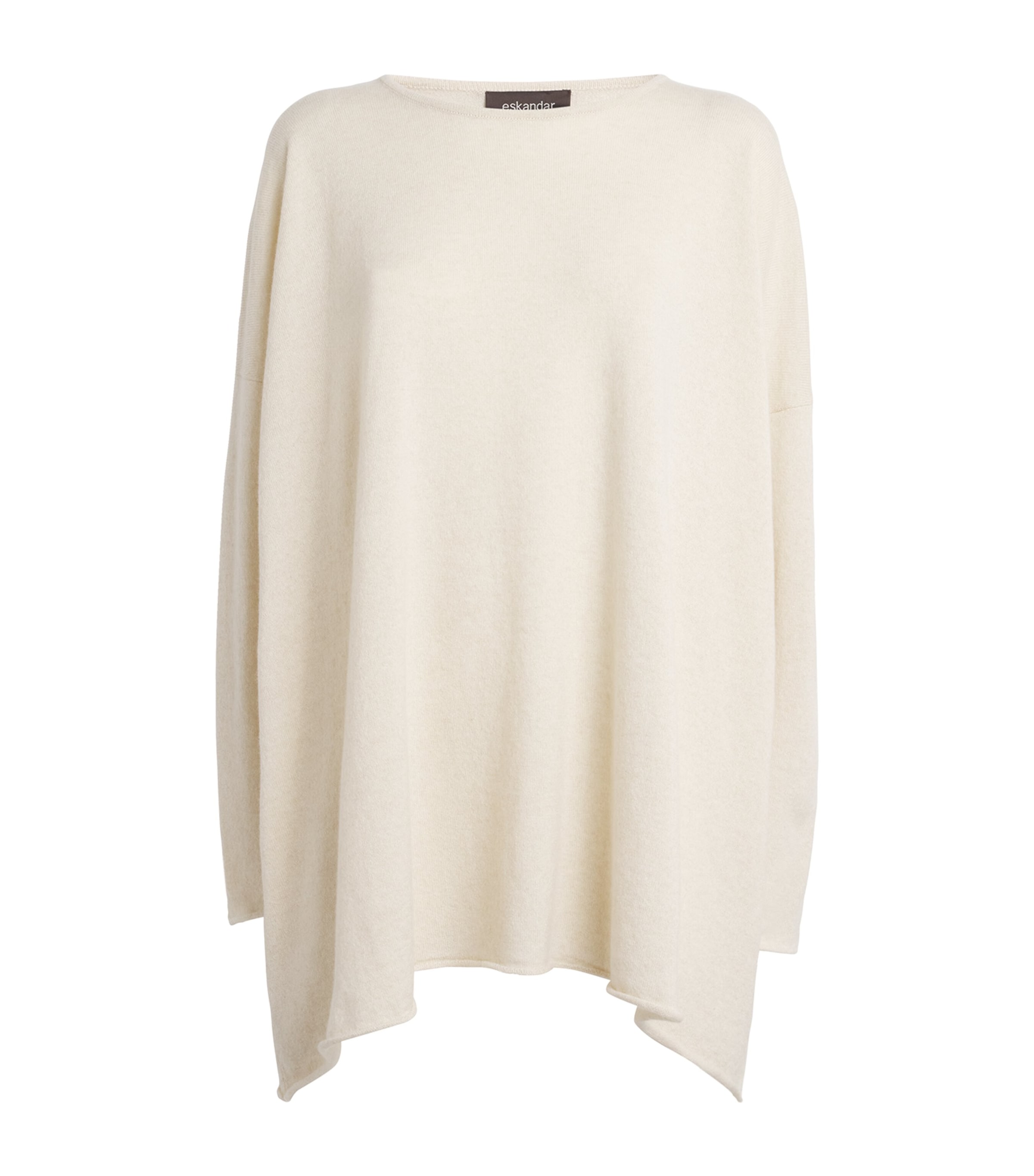 Eskandar Cashmere Boat-neck Sweater In Neutral