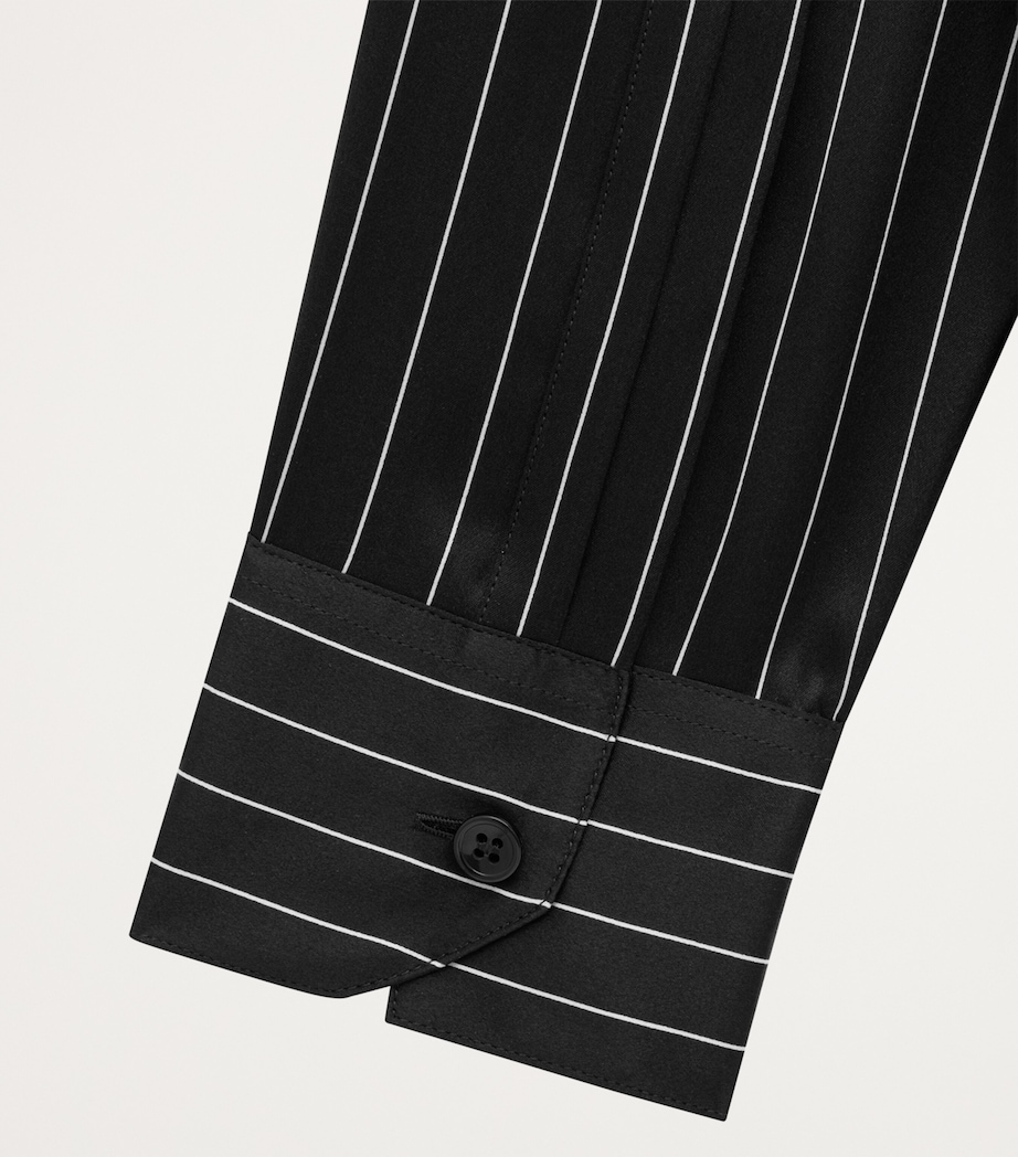 Silk Pinstripe Shirt 1095 Image 3