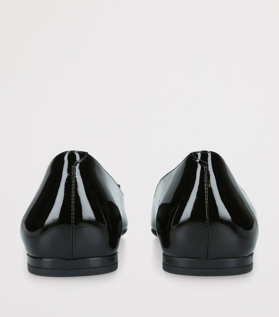 Roger Vivier Patent Leather U Look Ballet Flats Black Image 4