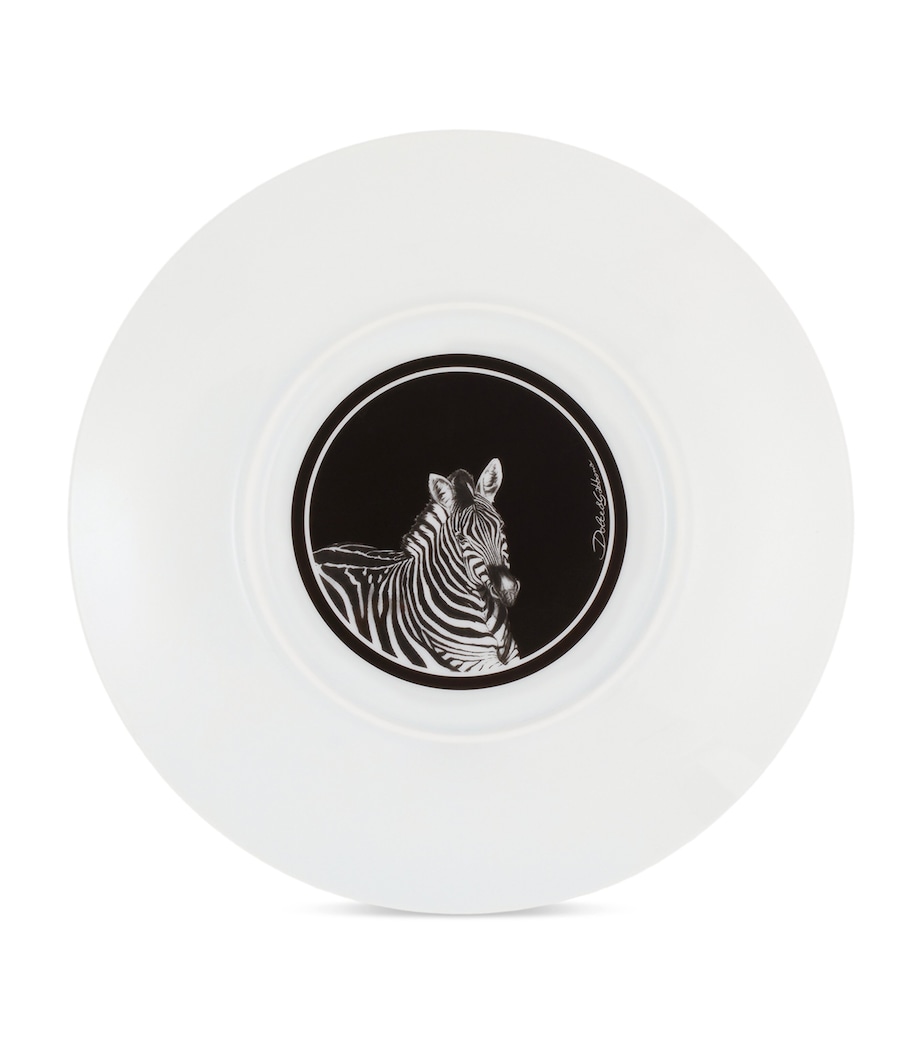 Porcelain Zebra Charger Plate (31cm) UZ006 ZEBRE F DO BIA Image 3