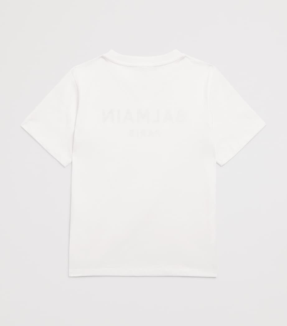 Cotton Logo T-Shirt (4-14 Years) 100NEWHITE/BLACK Image 2