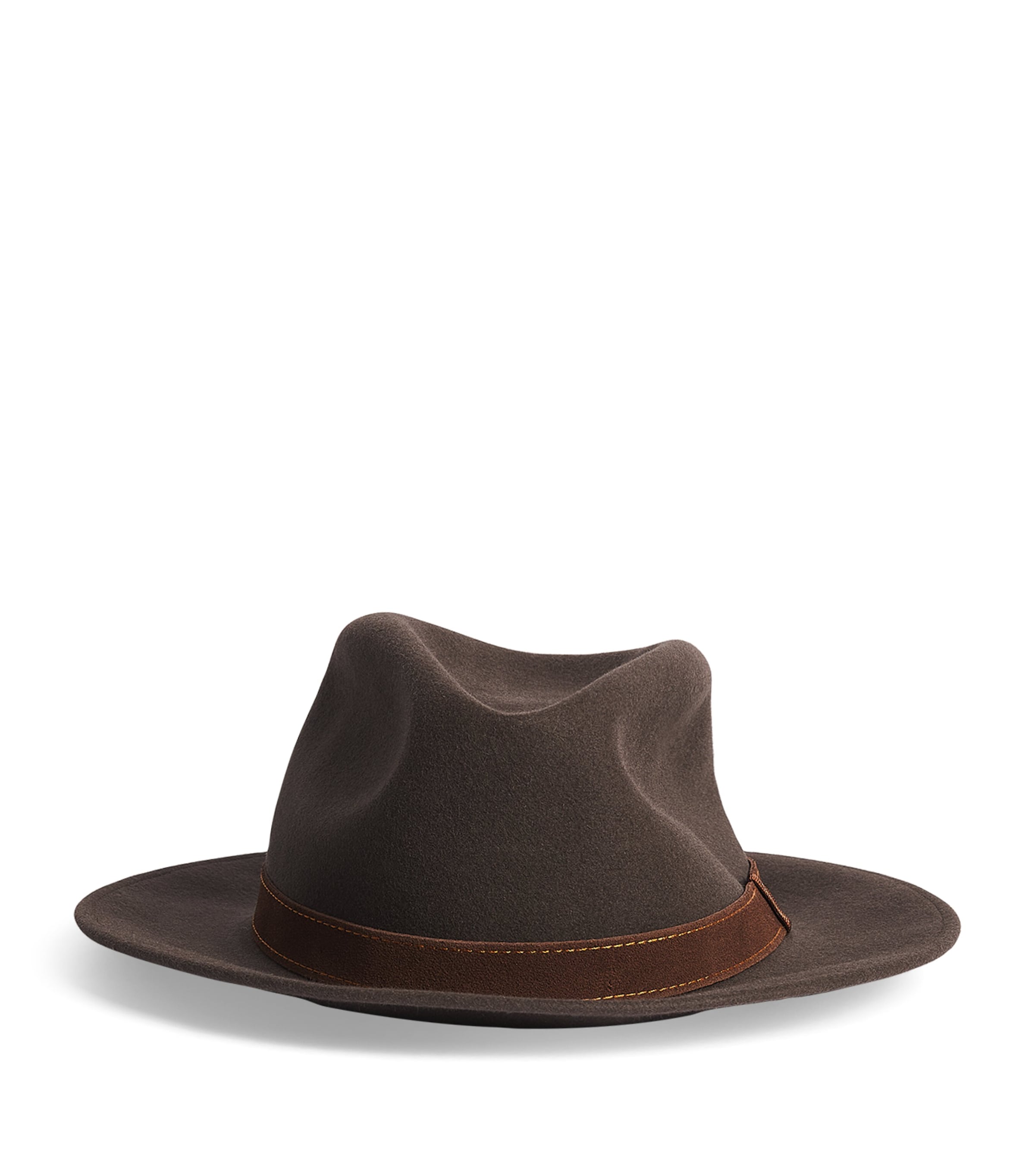 Borsalino Wool-silk Alessandria Hat In Brown