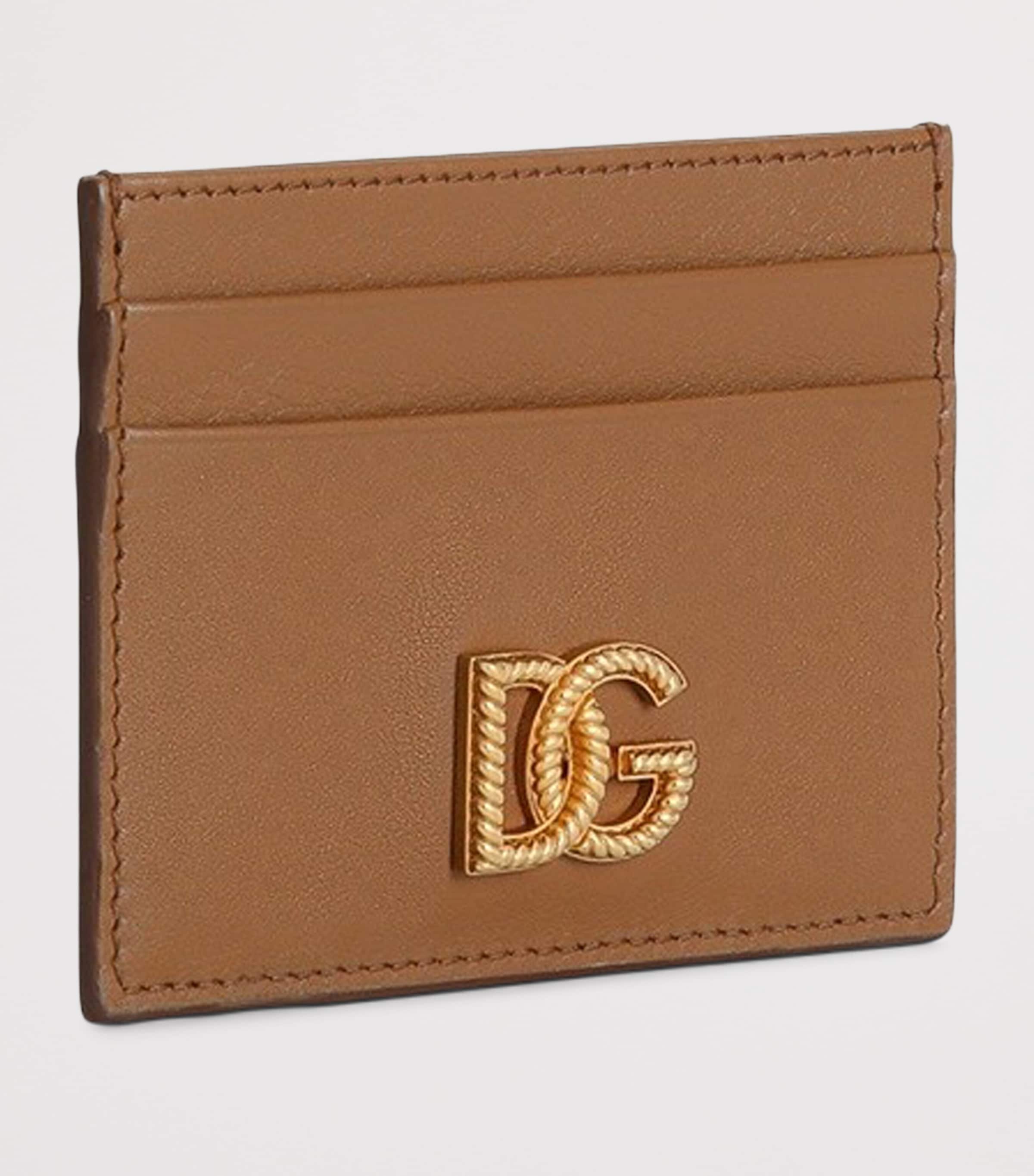 Dolce&Gabbana Calfskin DG Millennials Card Holder Caramello Image 2