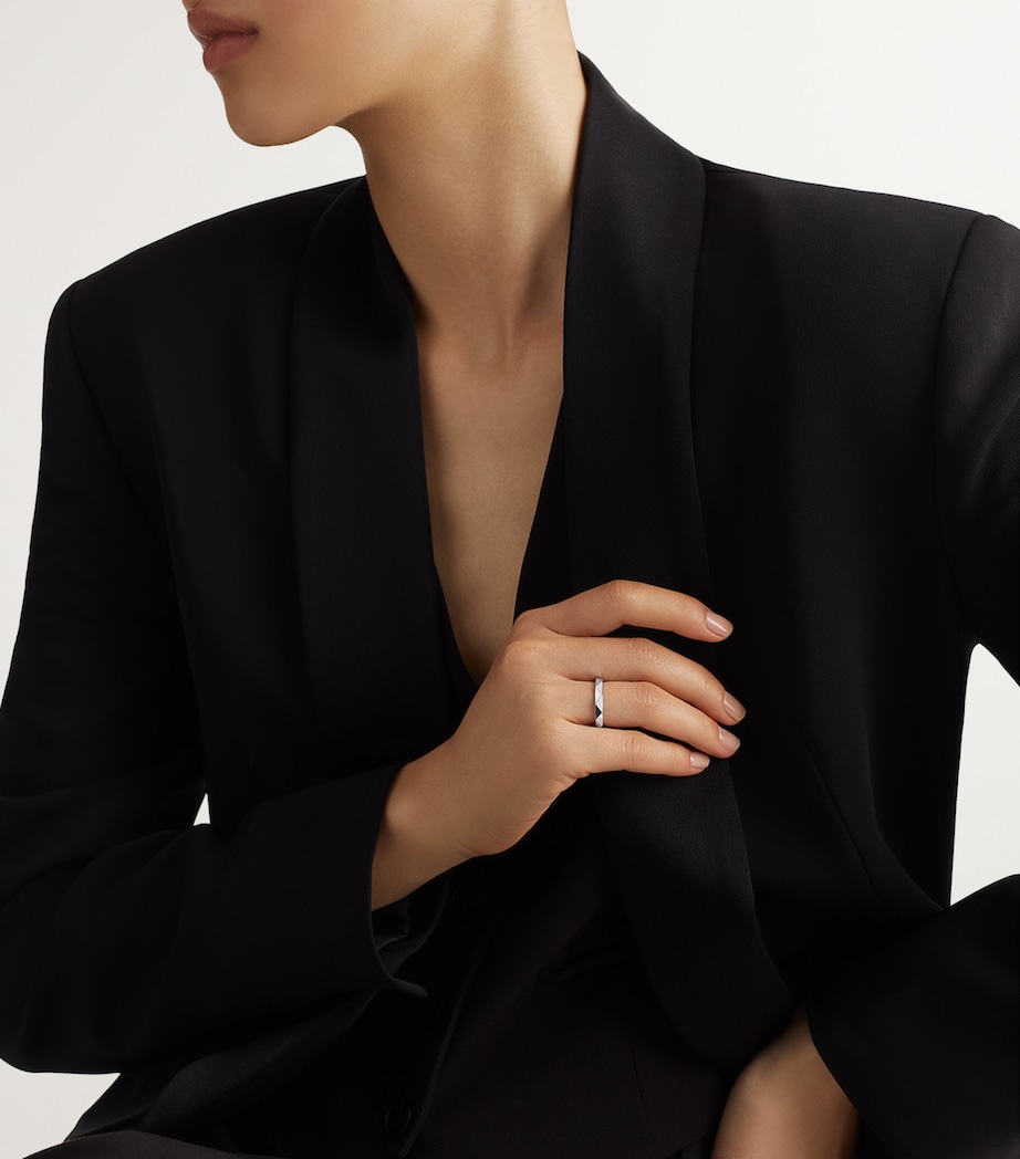 White Gold Laurence Graff Signature Band (3.2mm) WHITE GOLD Image 2