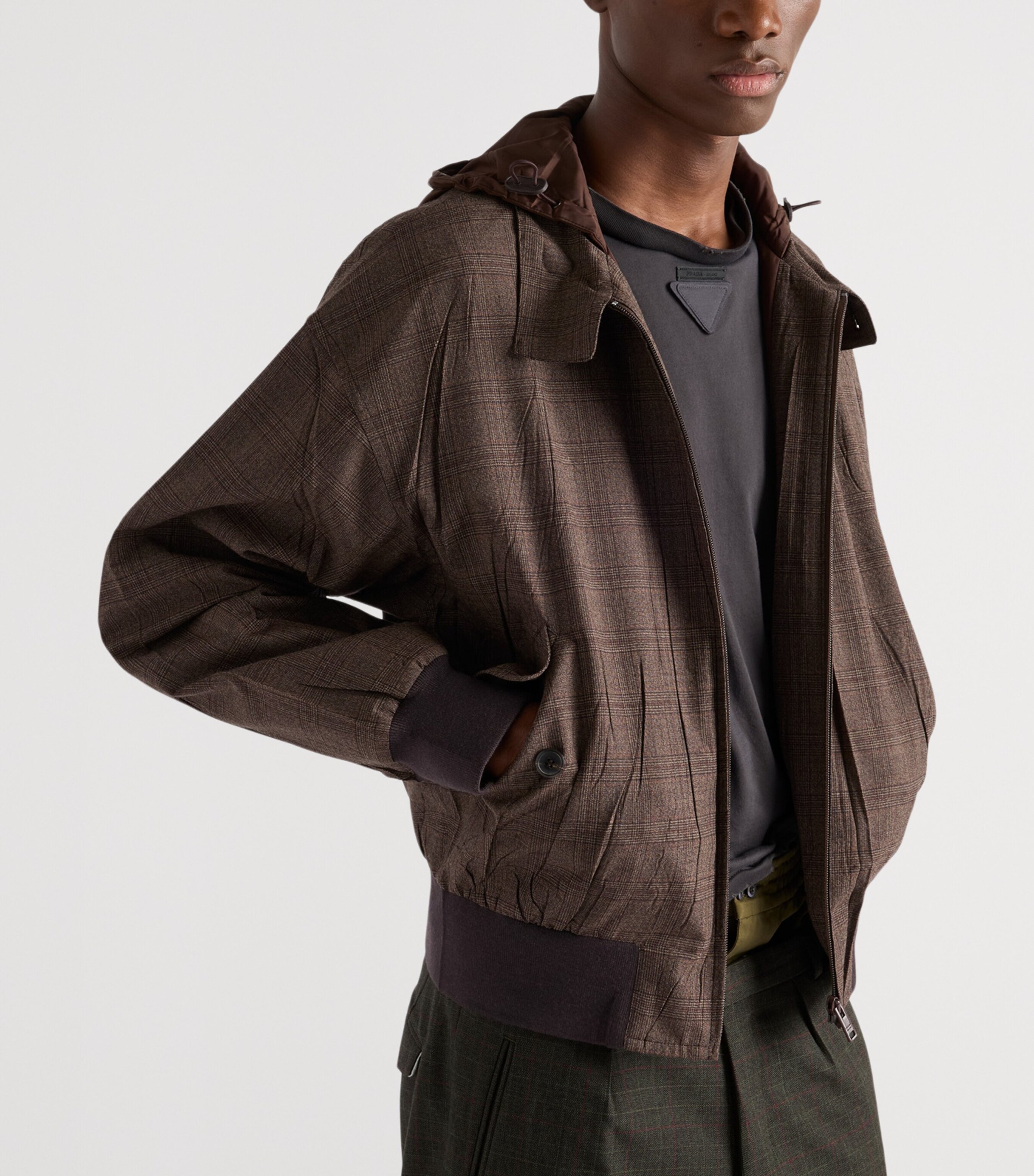 Wool Hooded Jacket F0005 Image 4