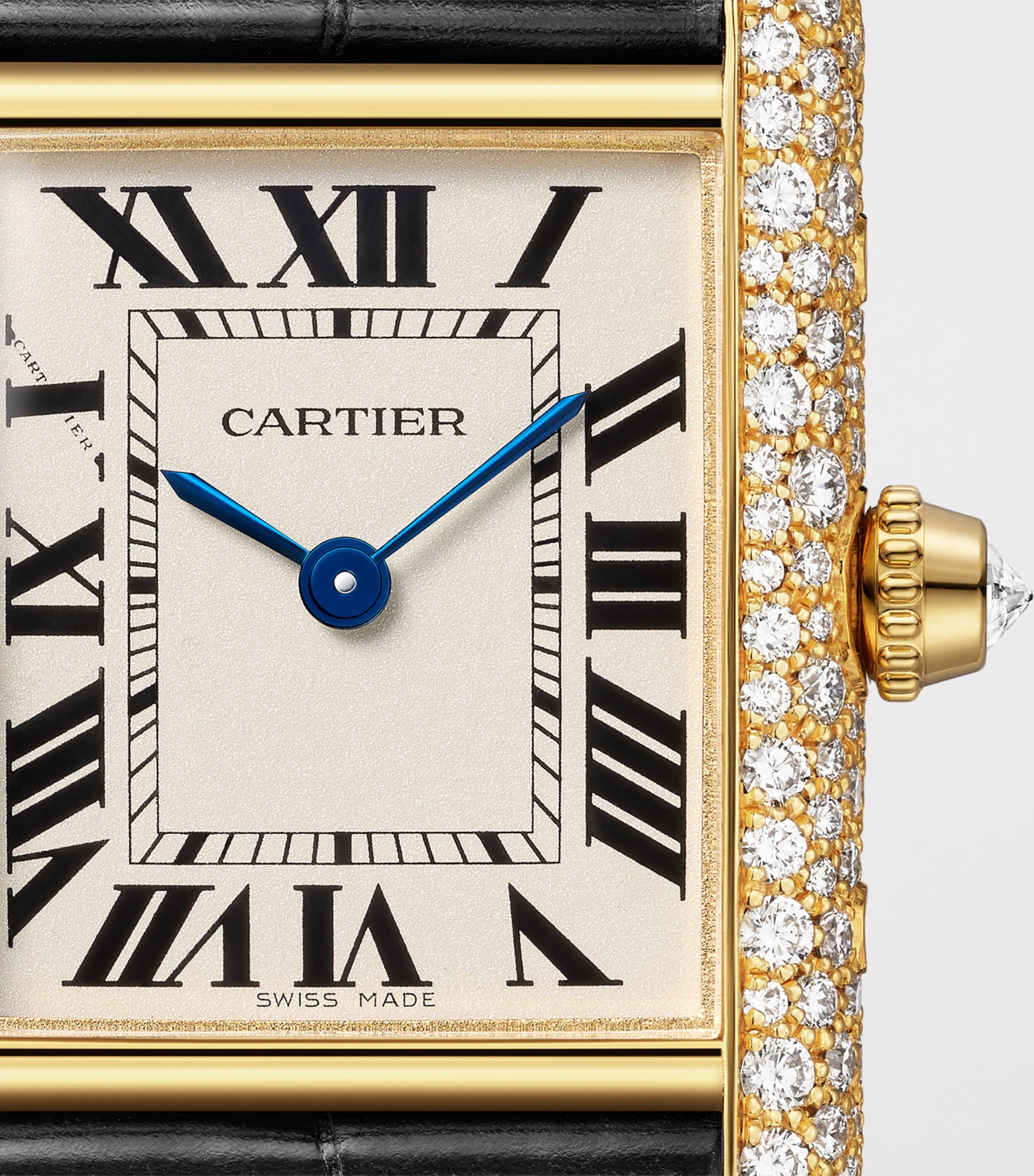 Cartier Yellow Gold and Diamond Tank Louis Cartier Watch 22mm Yellow Gold Image 8