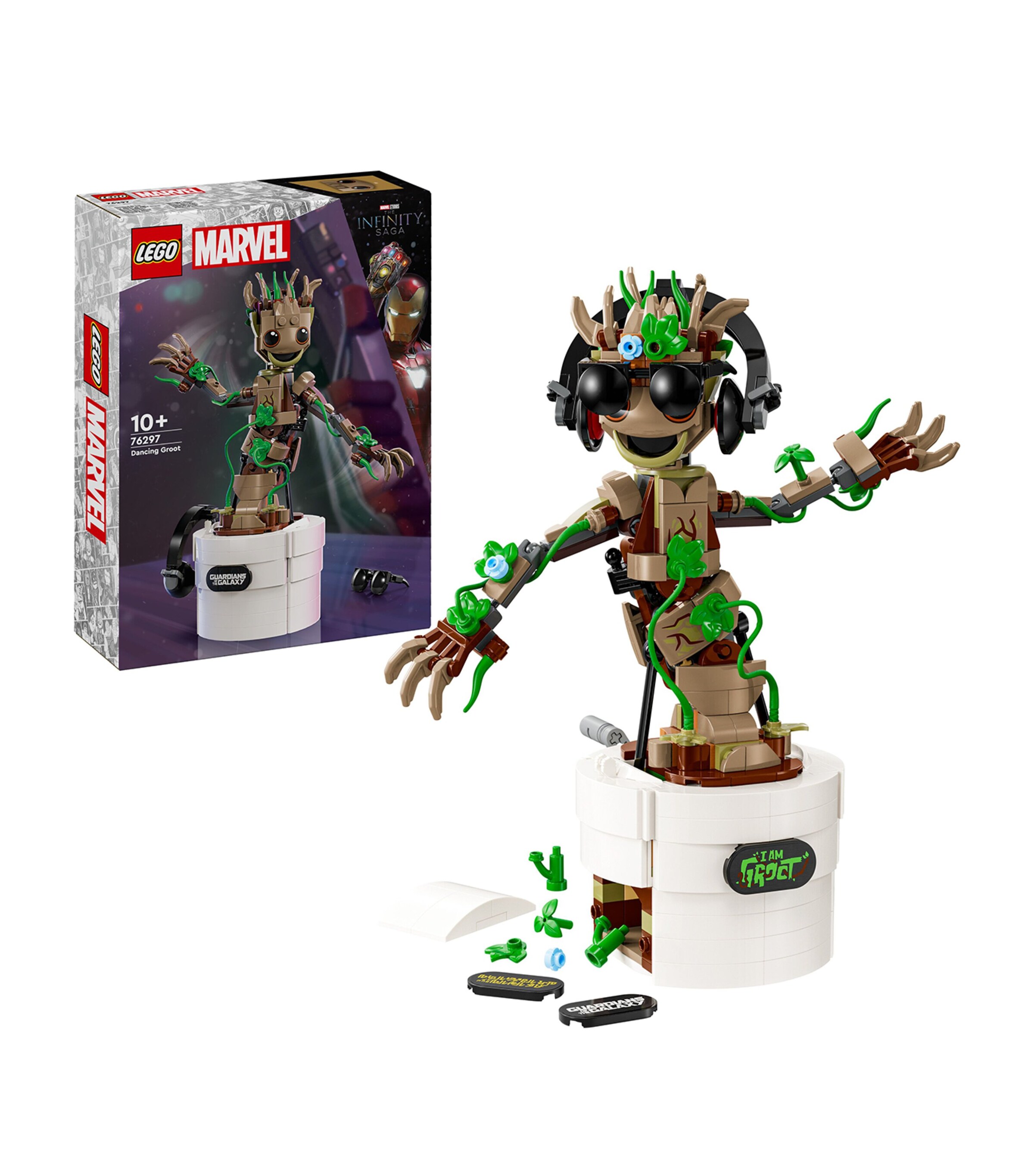 Lego Marvel Dancing Groot Guardians of the Galaxy Set 76297 Image 6