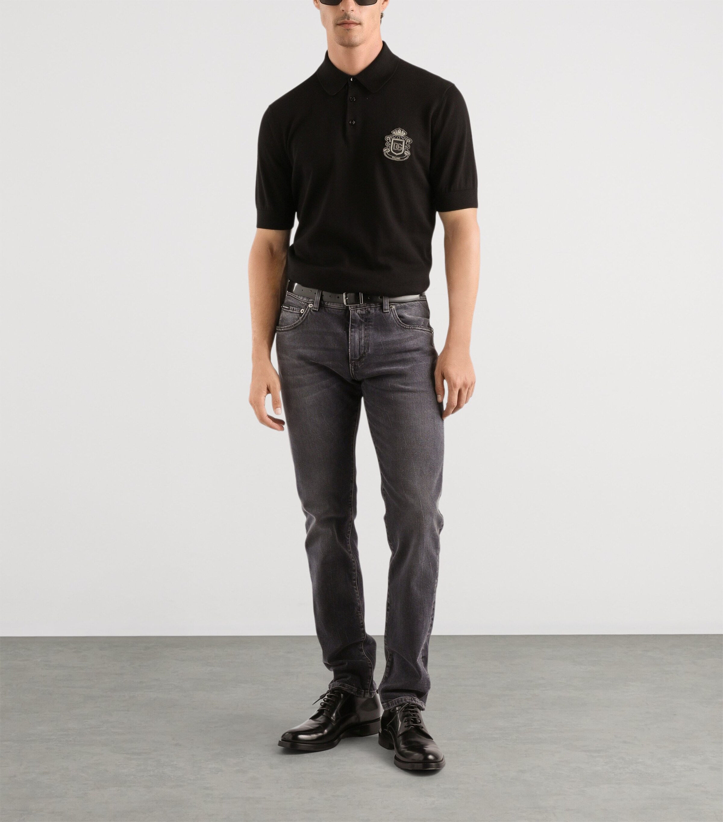 Embroidered Slim Jeans S9001-COMBINED Image 2