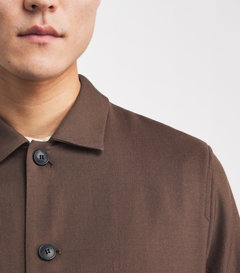 Wool Overshirt LIGHT BROWN BRDB Image 6
