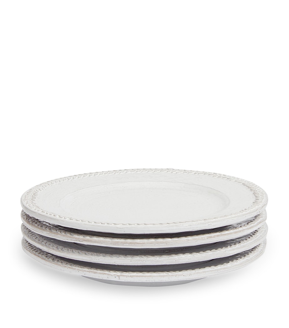 Set of 4 Hillcrest Side Plates (21cm) WHITE Image 1