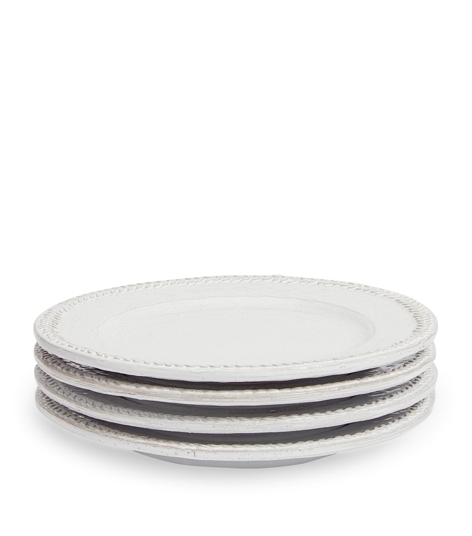 Soho Home Set of 4 Hillcrest Side Plates (21cm) White