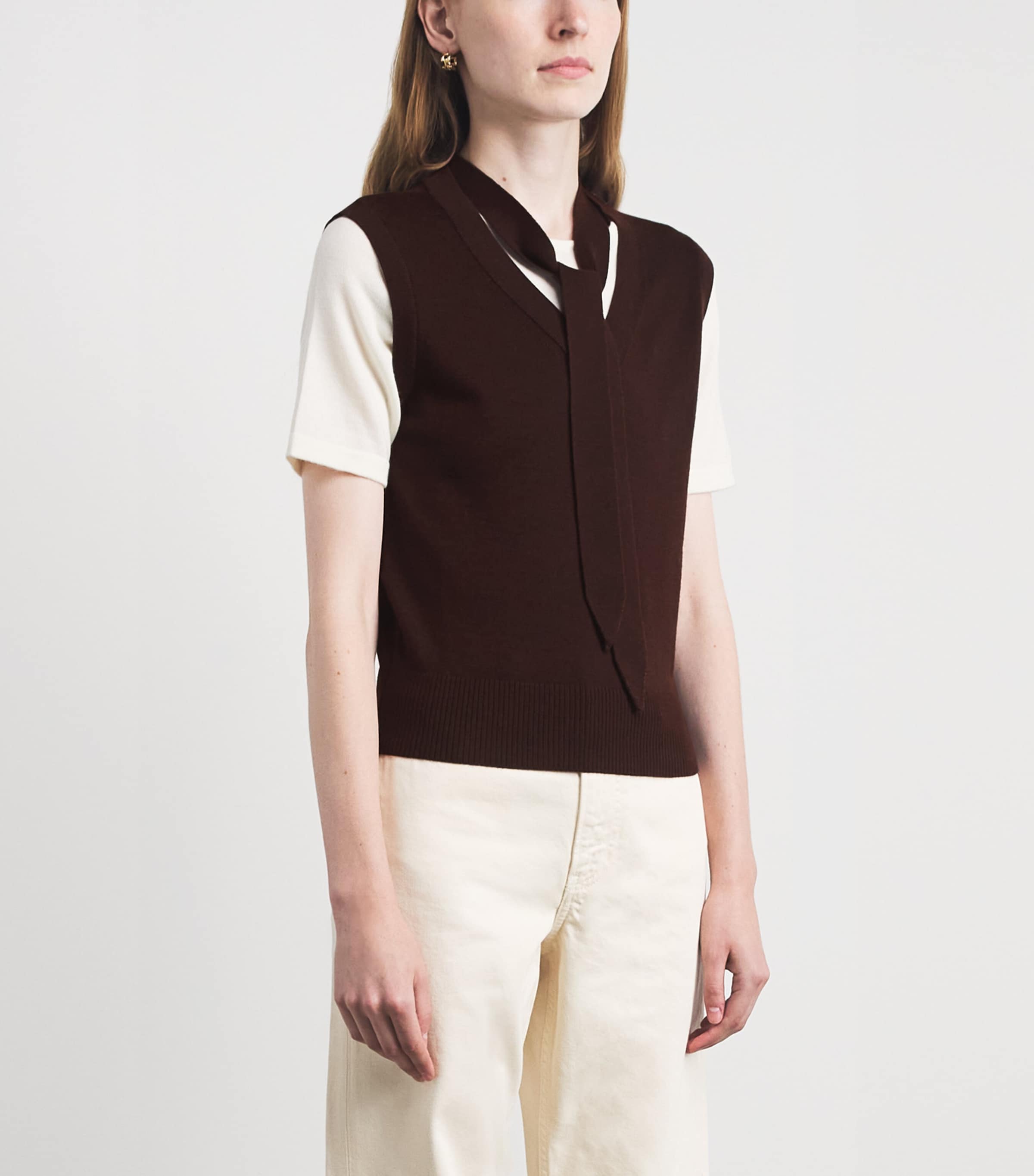 Claudie Pierlot Womens Wool-Blend Layered Sweater Dual Color Image 4