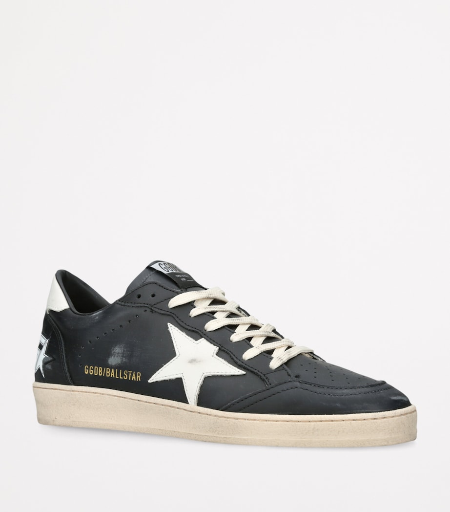 Golden Goose Leather Ballstar Sneakers Blk/white Image 3
