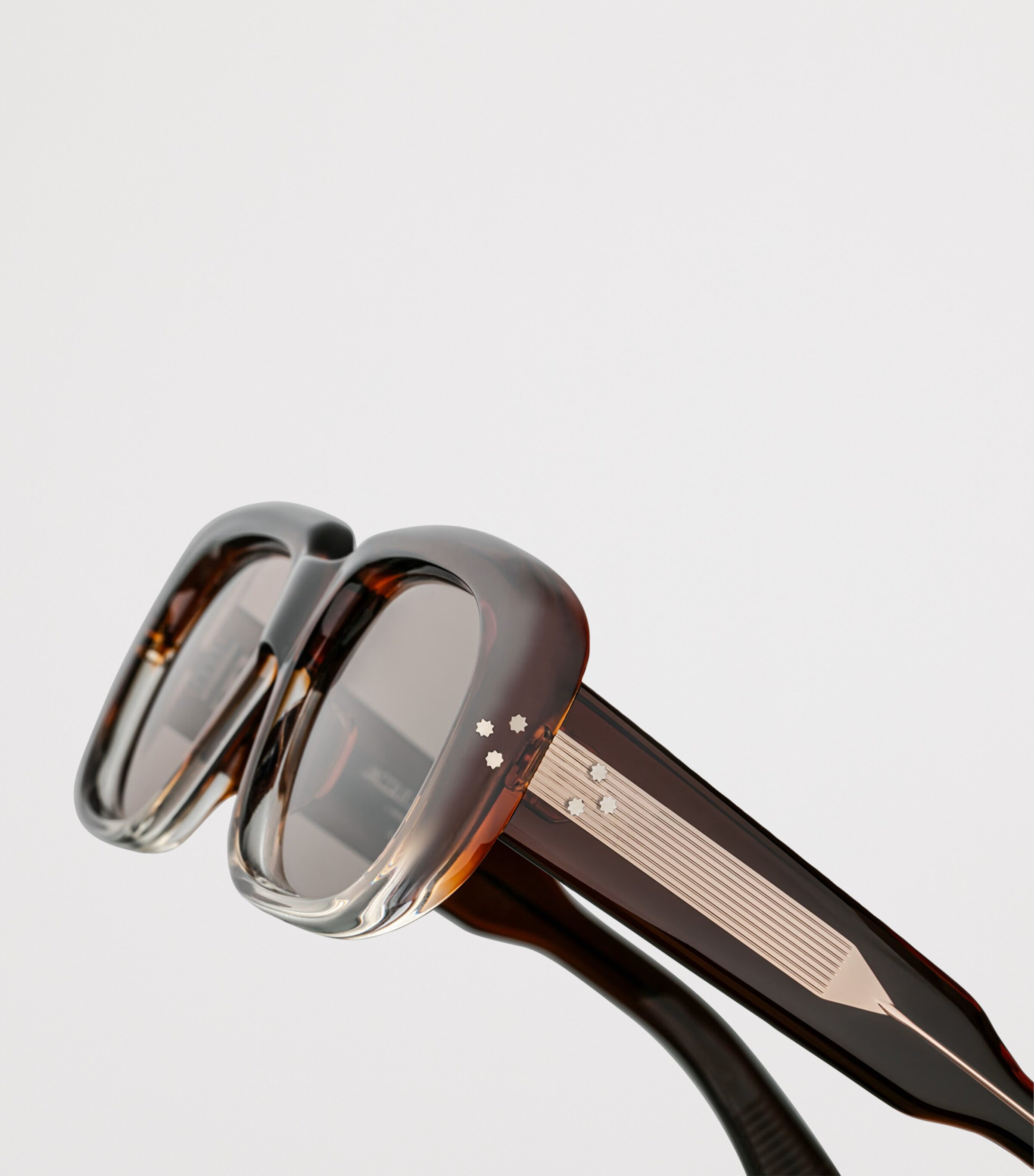 Jacques Marie Mage Kobo Rectangle Sunglasses Hickory Fade Image 5