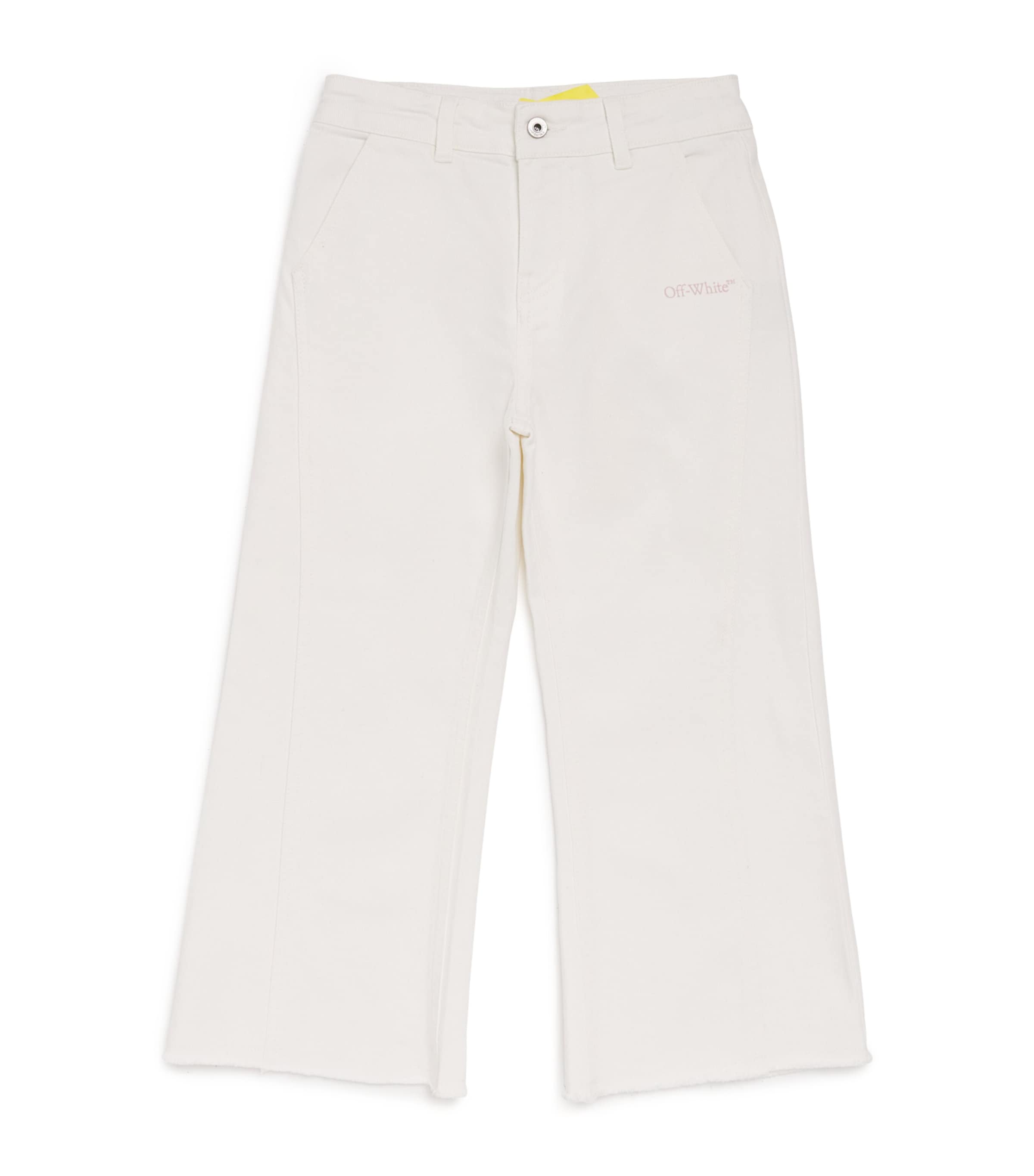 Bookish Diagonal Straight Jeans (4-12+ Years) WHITE Image 1