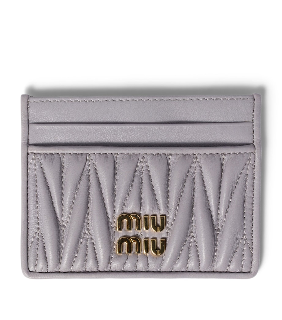 Miu Miu Matelassé Nappa Leather Card Holder Image 1