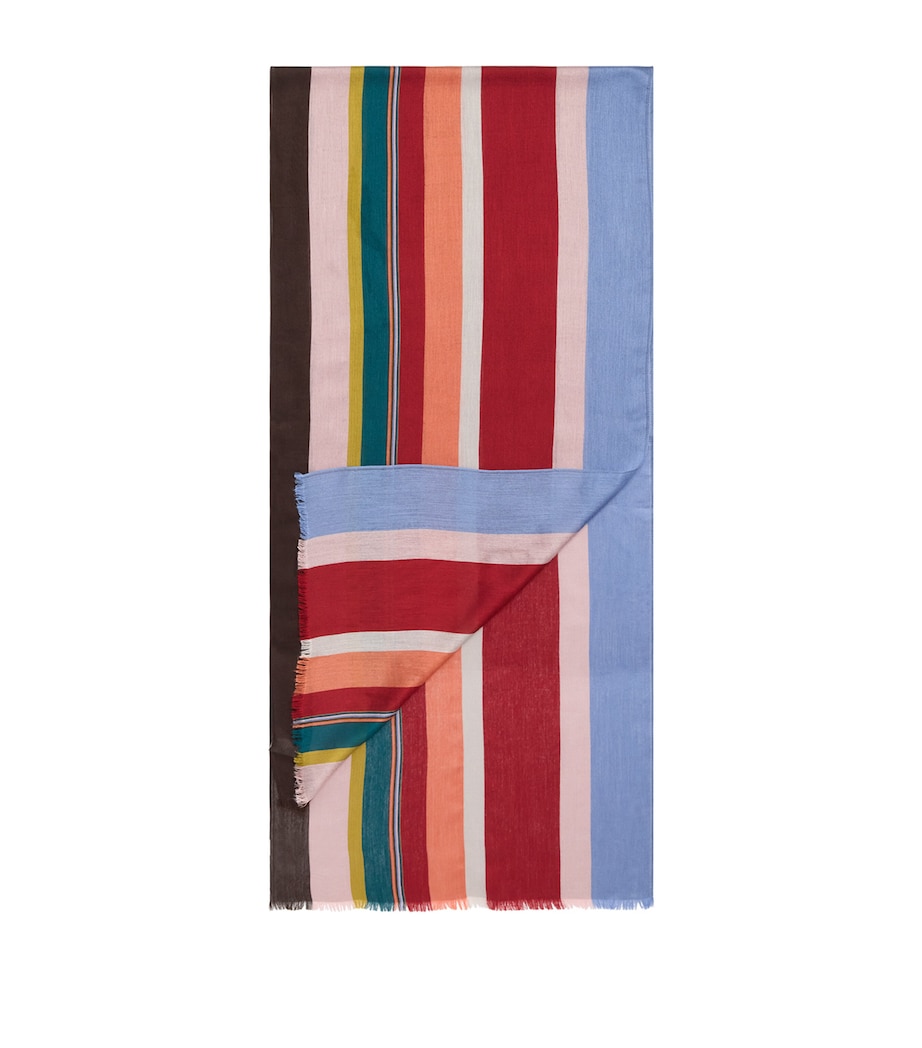 Paul Smith Signature Stripe Block Scarf Coloured Image 1