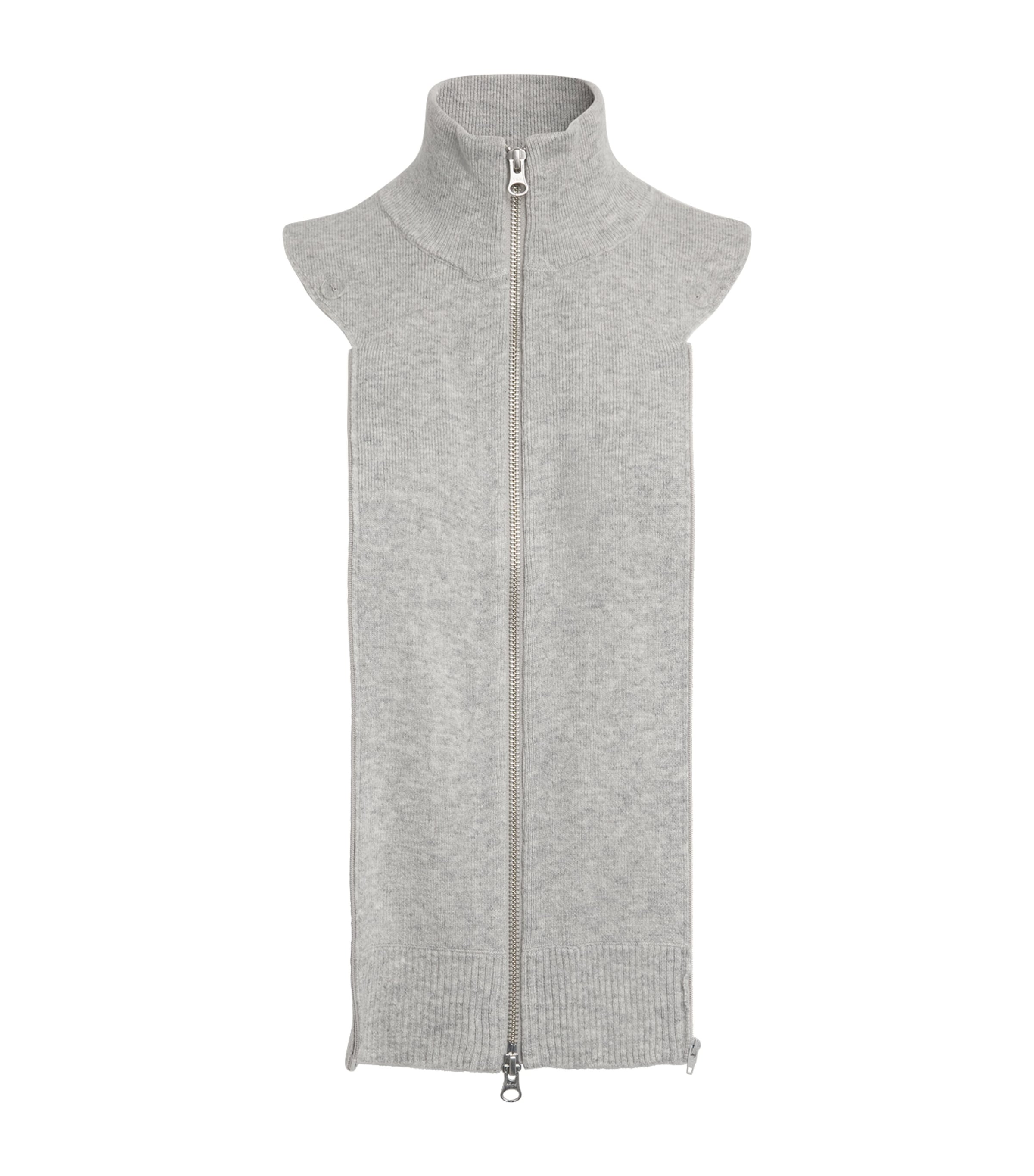 Veronica Beard Wool-Cashmere Dickey Scarf Gry Image 1