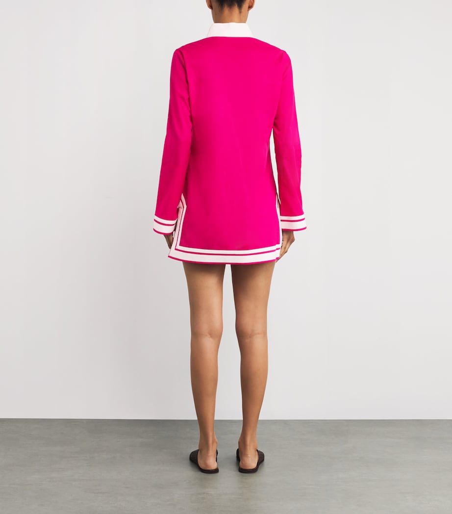 Cotton Tunic Cover-Up BOLD PINK Image 3