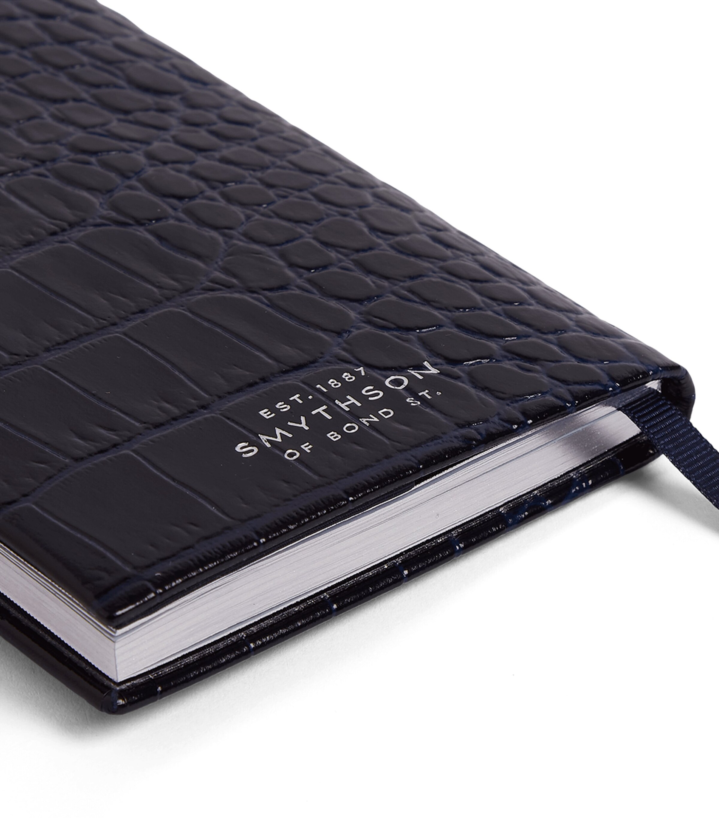Smythson Leather Mara A6 2026 Mid-Year Diary Navy Image 6