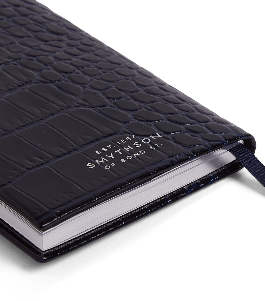 Smythson Leather Mara A6 2026 Mid-Year Diary Navy Image 6