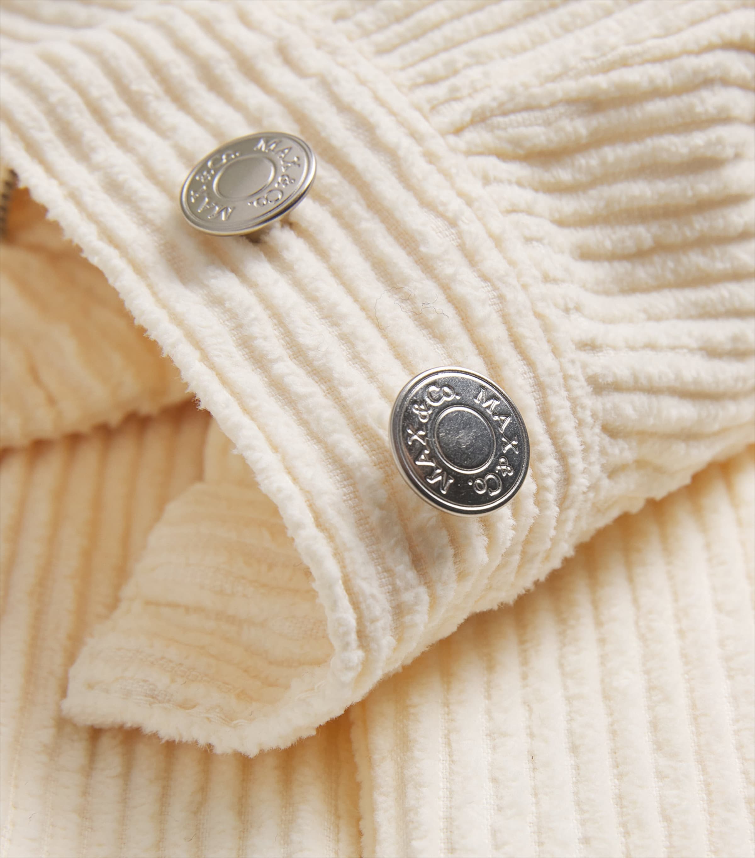 Corduroy Wide-Leg Trousers CREAM Image 5