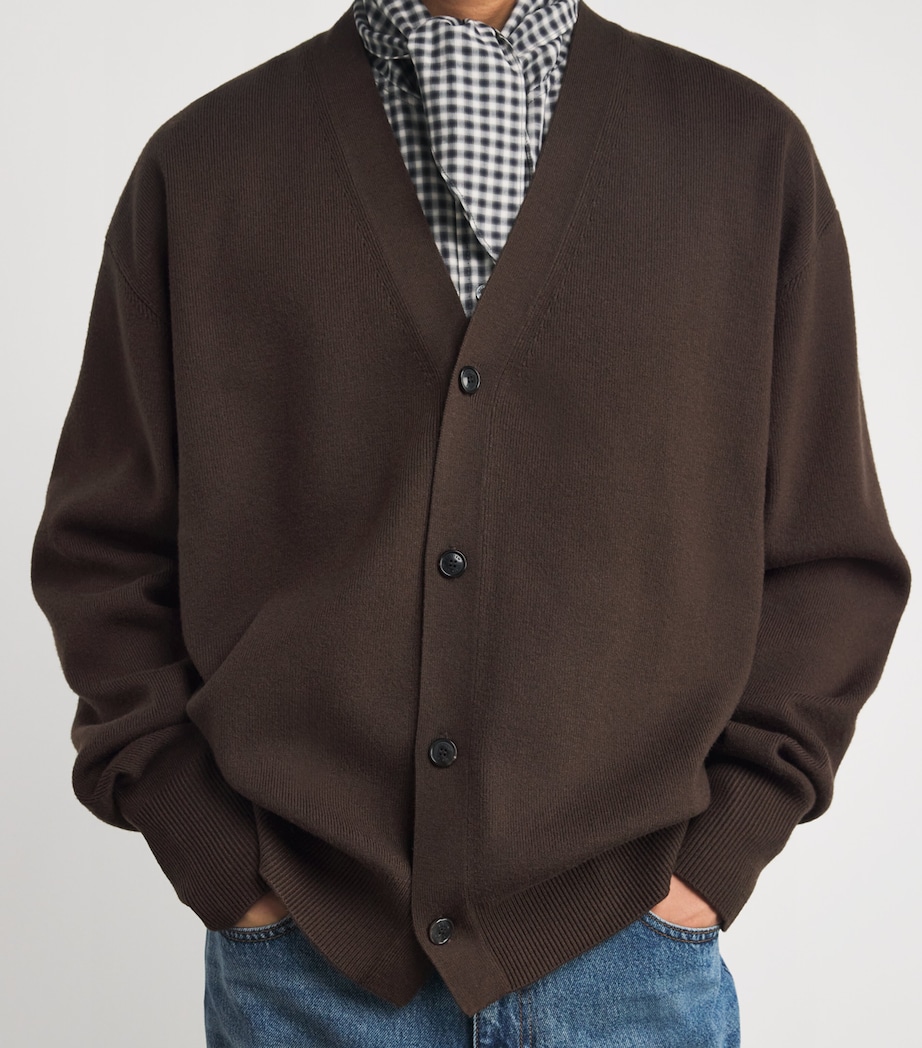 Oversized Cardigan DARK BROWN DB Image 6