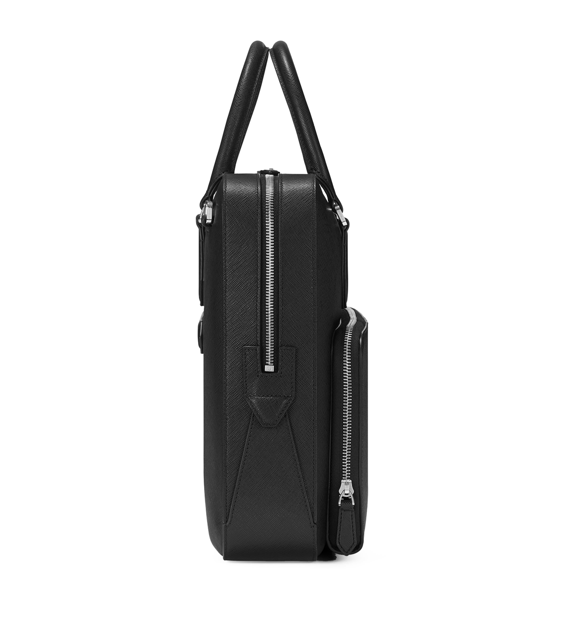 Medium Sartorial Leather Document Case BLACK Image 5