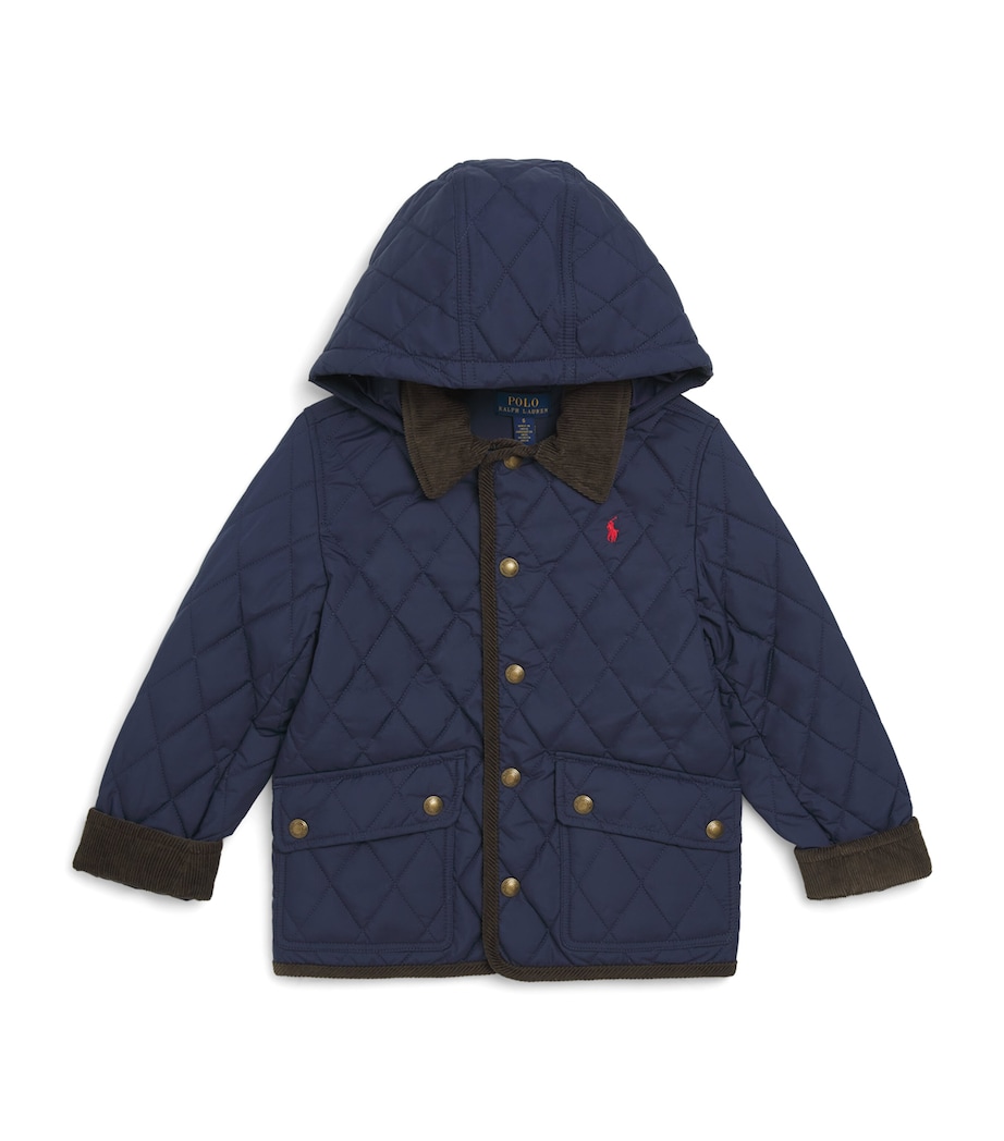 Quilted Barn Jacket (6 Years) NAVY Image 1