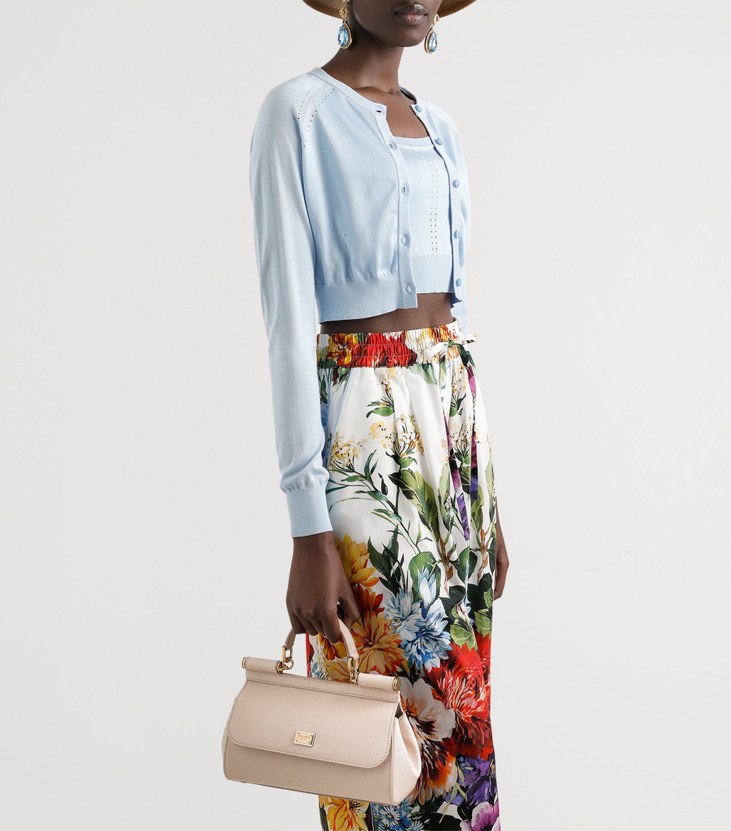 Dolce&Gabbana Leather Sicily Top-Handle Bag Light Pink Image 2