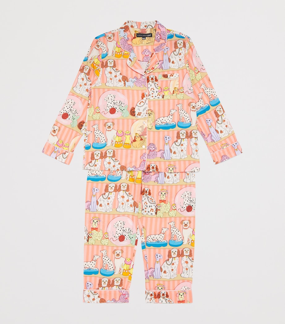 KAREN MABON KIDS Dog Collector Print Pyjama Set (2-13 Years) Yellow Image 3
