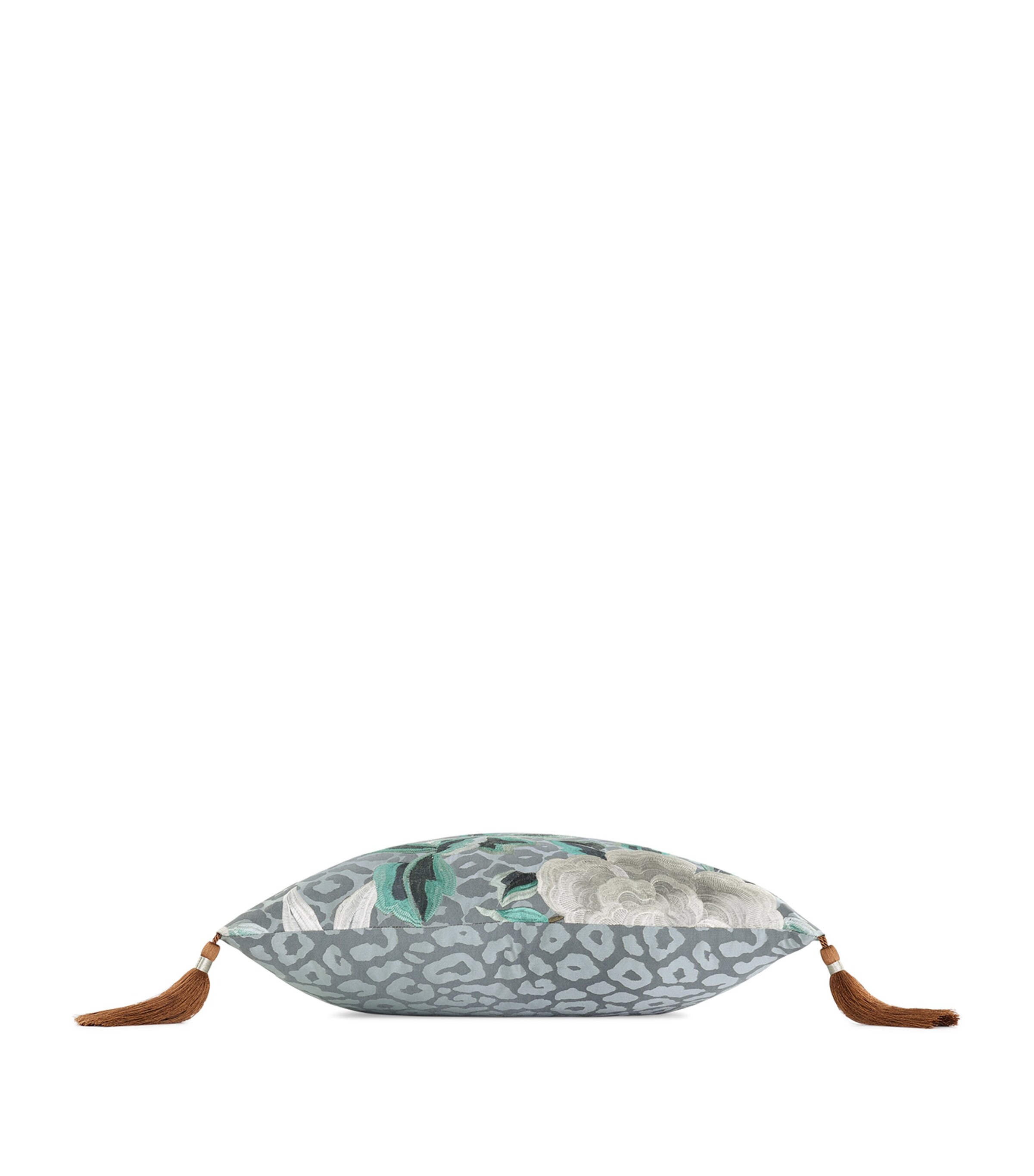 Romo Embroidered Jacquard Lavinia Cushion (50cm x 50cm) Blue Haze Image 2