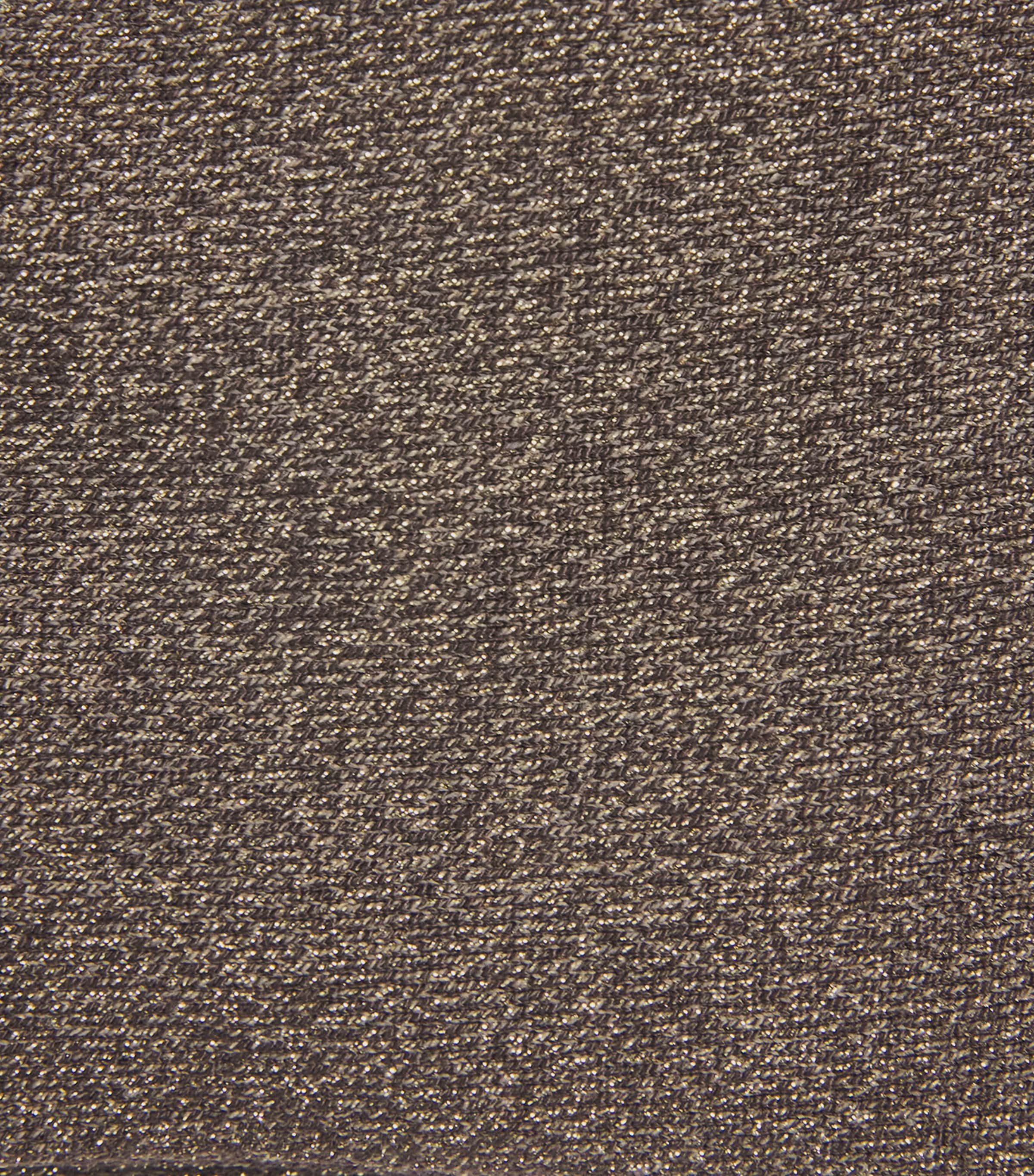 Falke Womens Shiny Socks Dark Brown Image 2