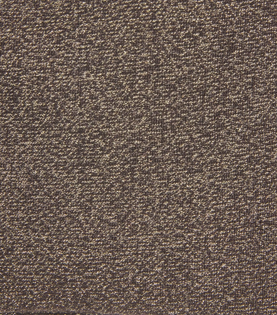 Falke Womens Shiny Socks Dark Brown Image 2
