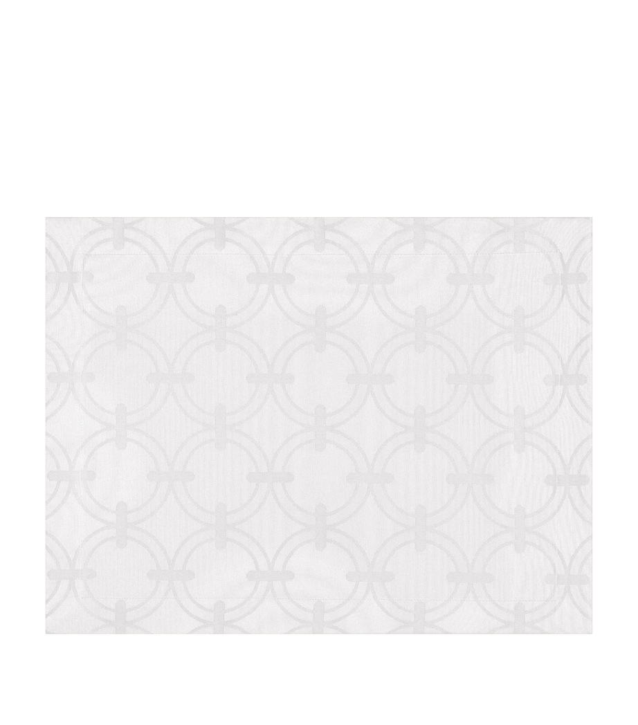 Le Jacquard Français Anneaux Placemat White Image 1
