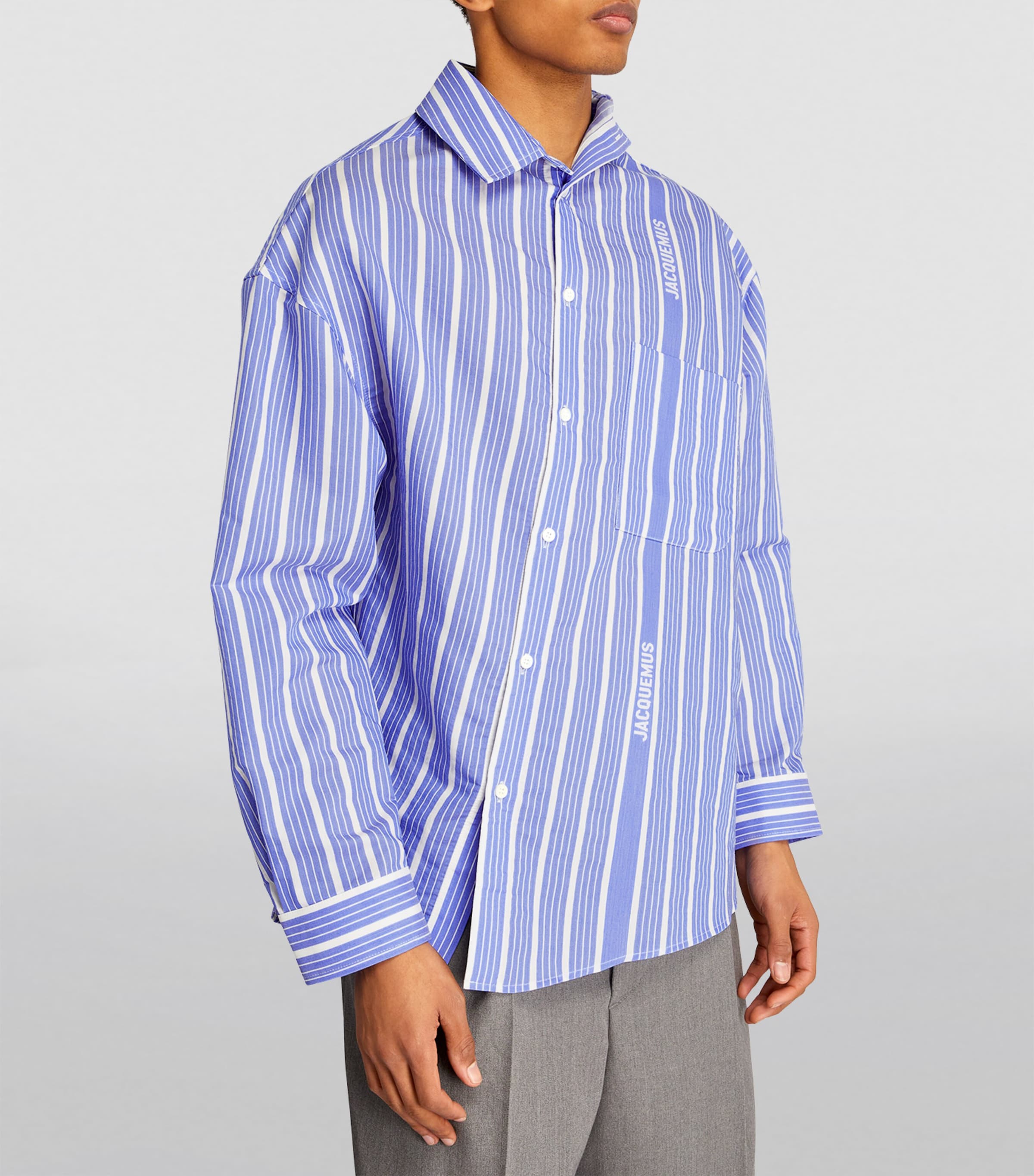 Jacquemus Multi Asymmetric Striped Shirt | Harrods UK Jacquemus Multi Asymmetric Striped Shirt | Harrods UK