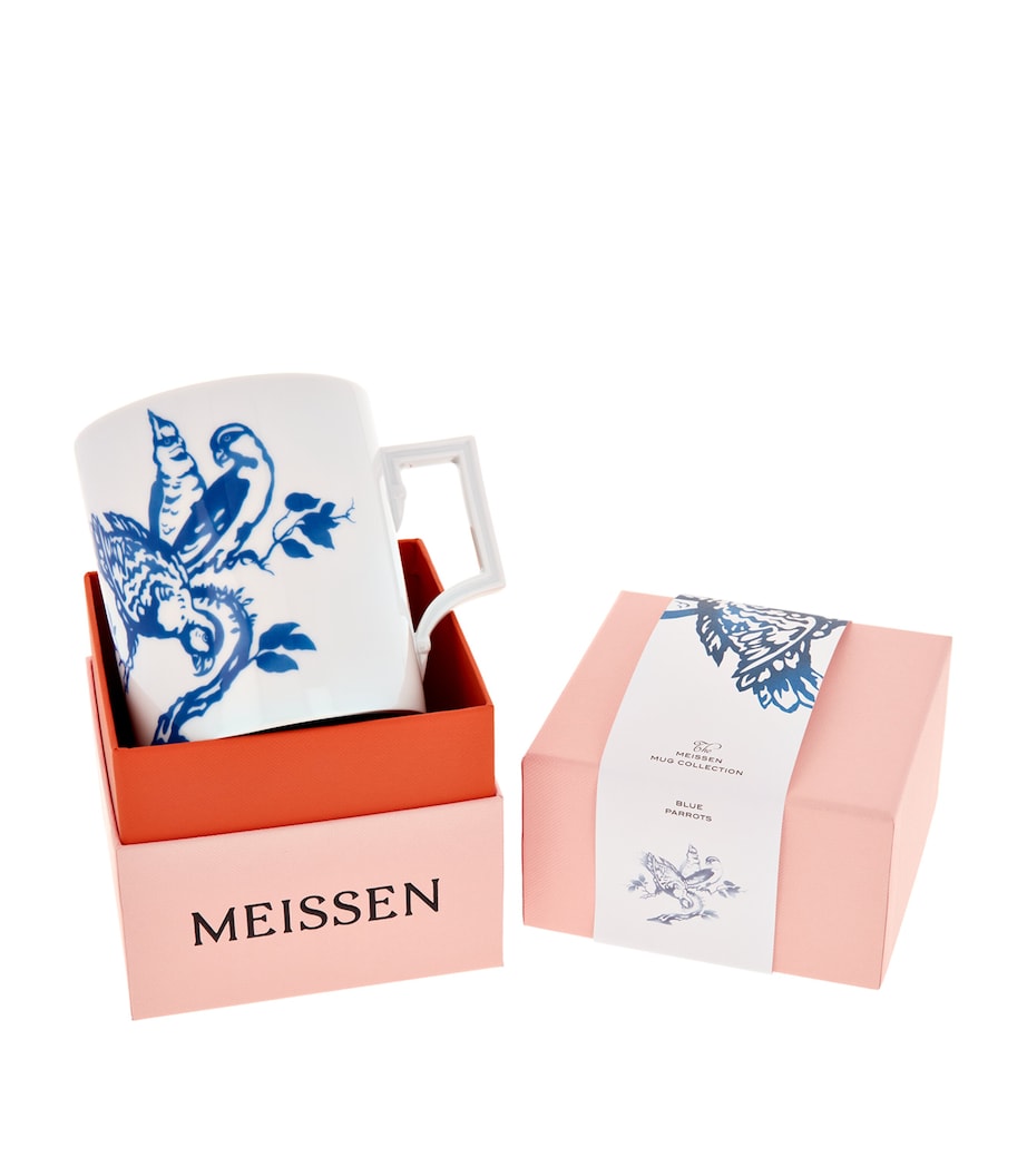 Porcelain Berlin Parrots Mug MULTI Image 4