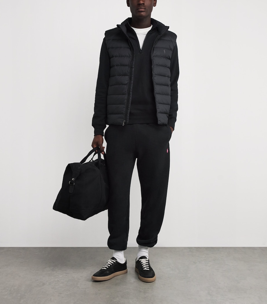 Cotton-Blend Logo Sweatpants POLO BLACK Image 2