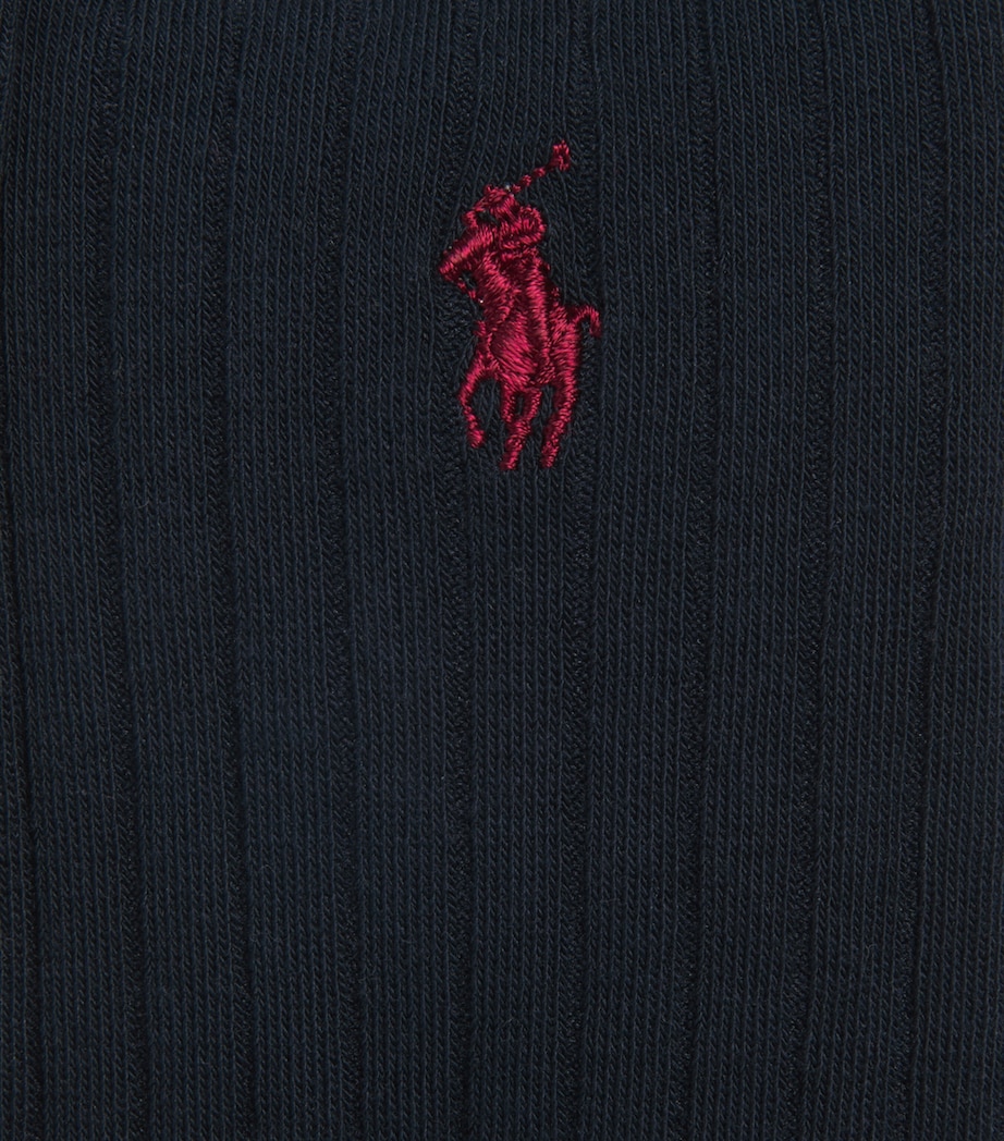 Polo Ralph Lauren Mens Egyptian Cotton-Blend Hudson Ankle Socks (Pack of 3) Navy Image 2