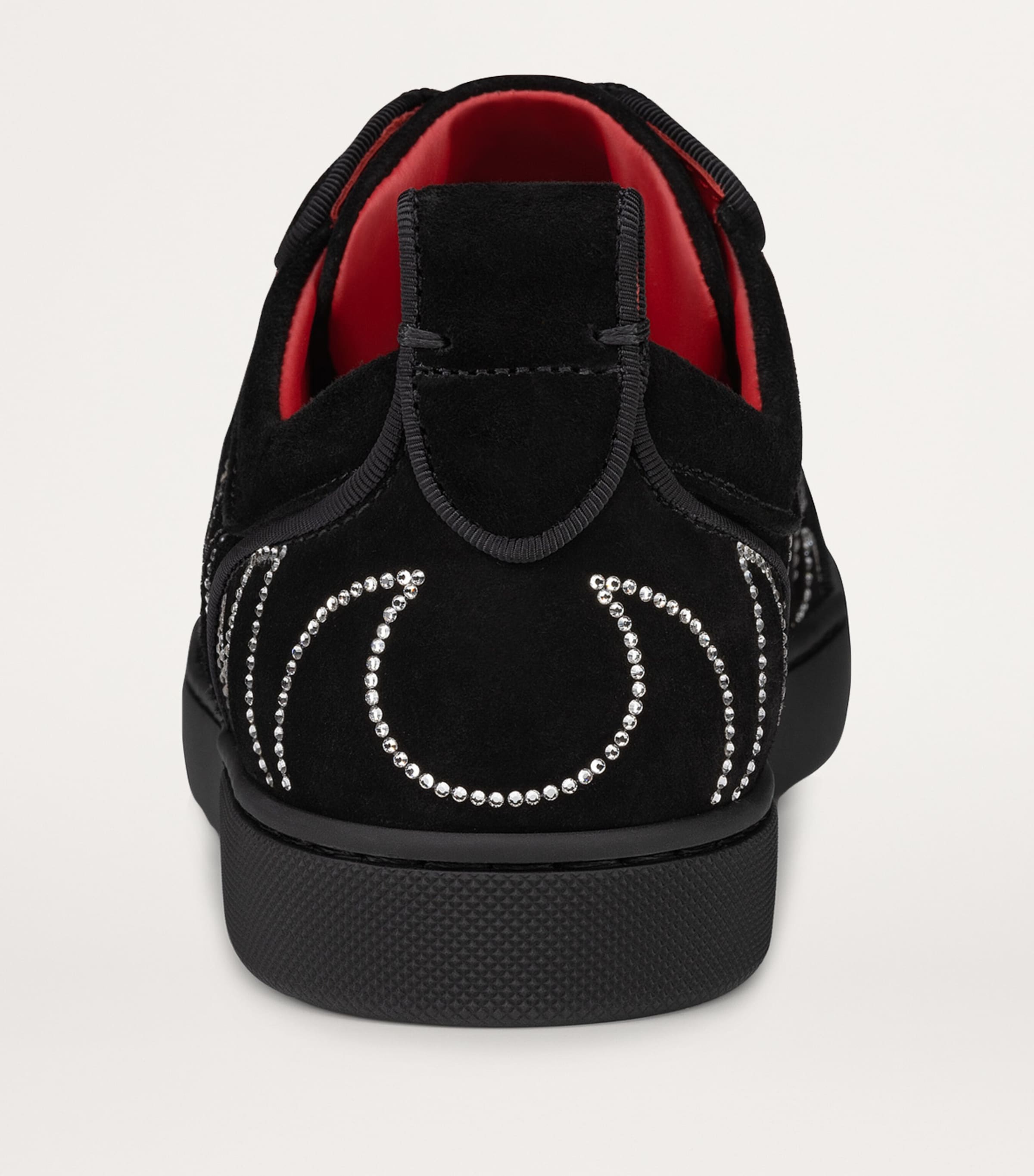 Christian Louboutin Giddy Vieira Strass Velour Sneakers Harrods UK