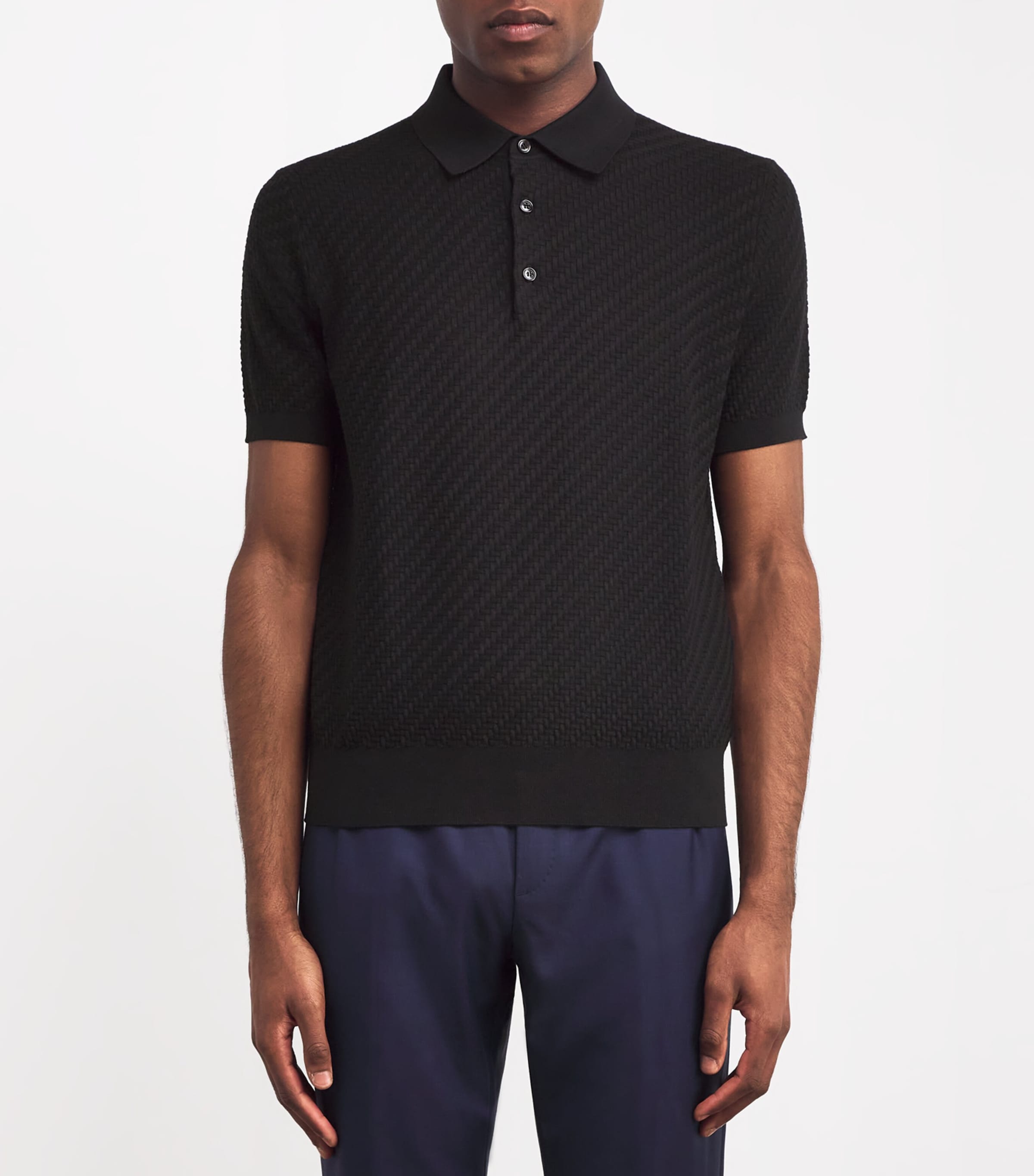 Cotton-Silk-Cashmere Polo Shirt 1000 Image 3