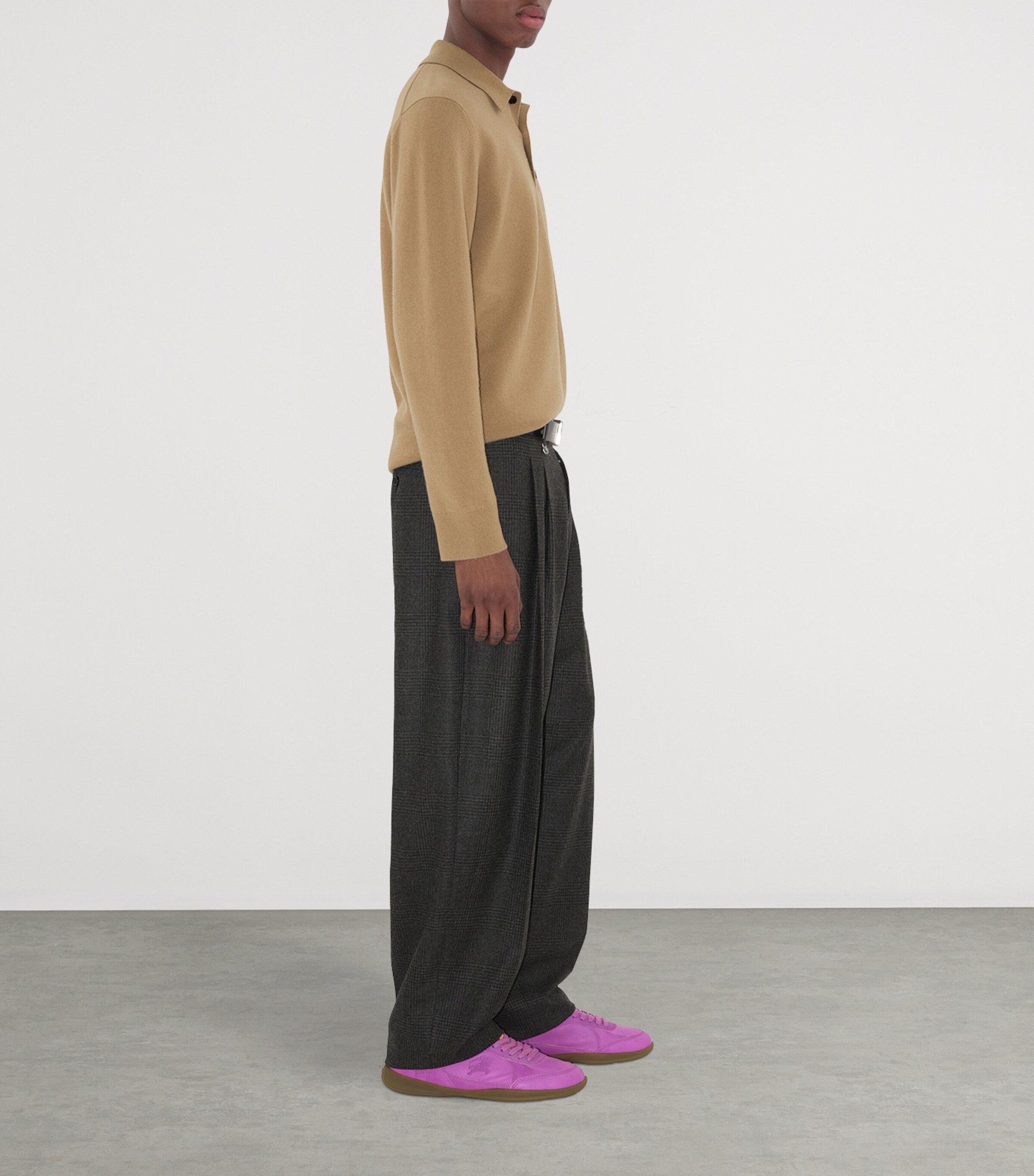 Cashmere-Blend EKD Polo Shirt FLAX Image 3