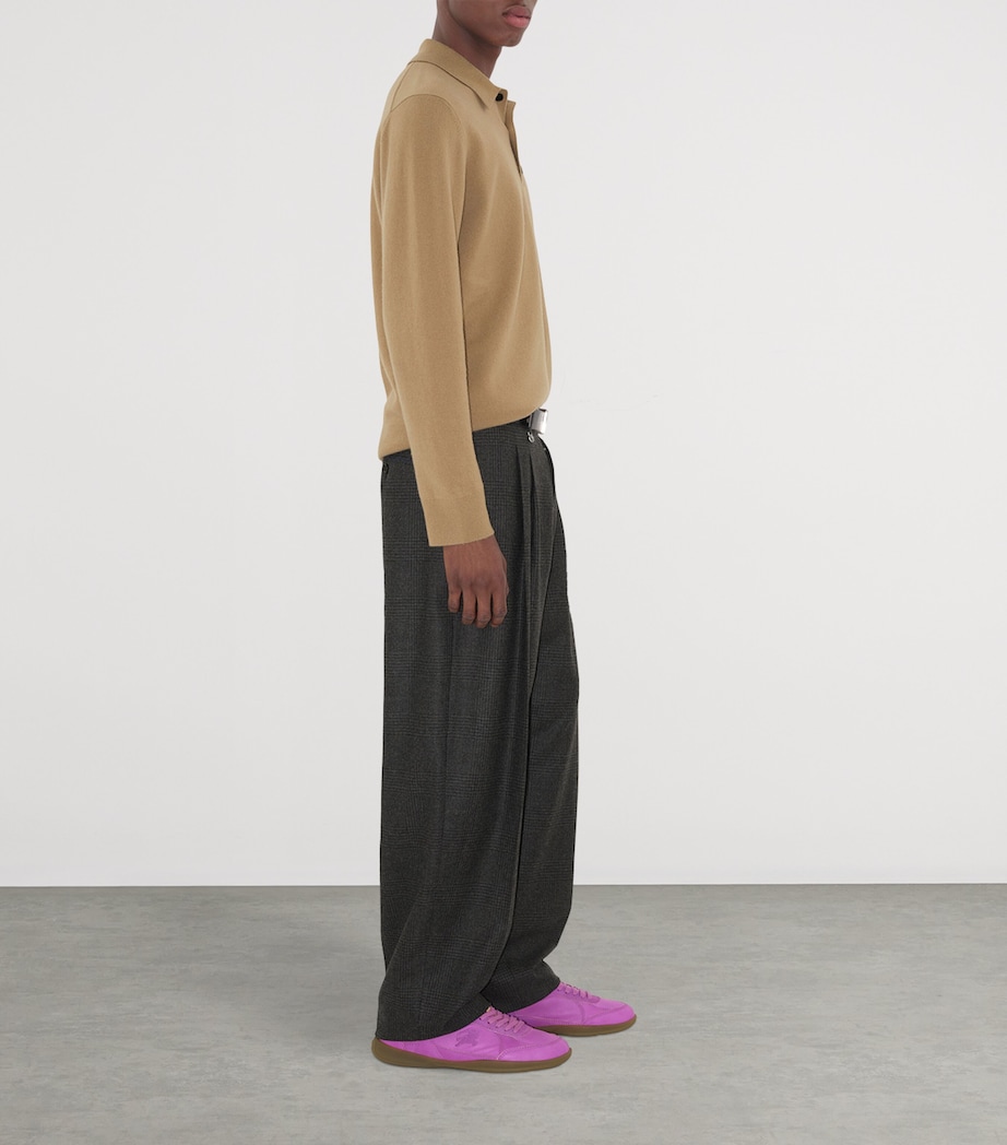 Cashmere-Blend EKD Polo Shirt FLAX Image 3