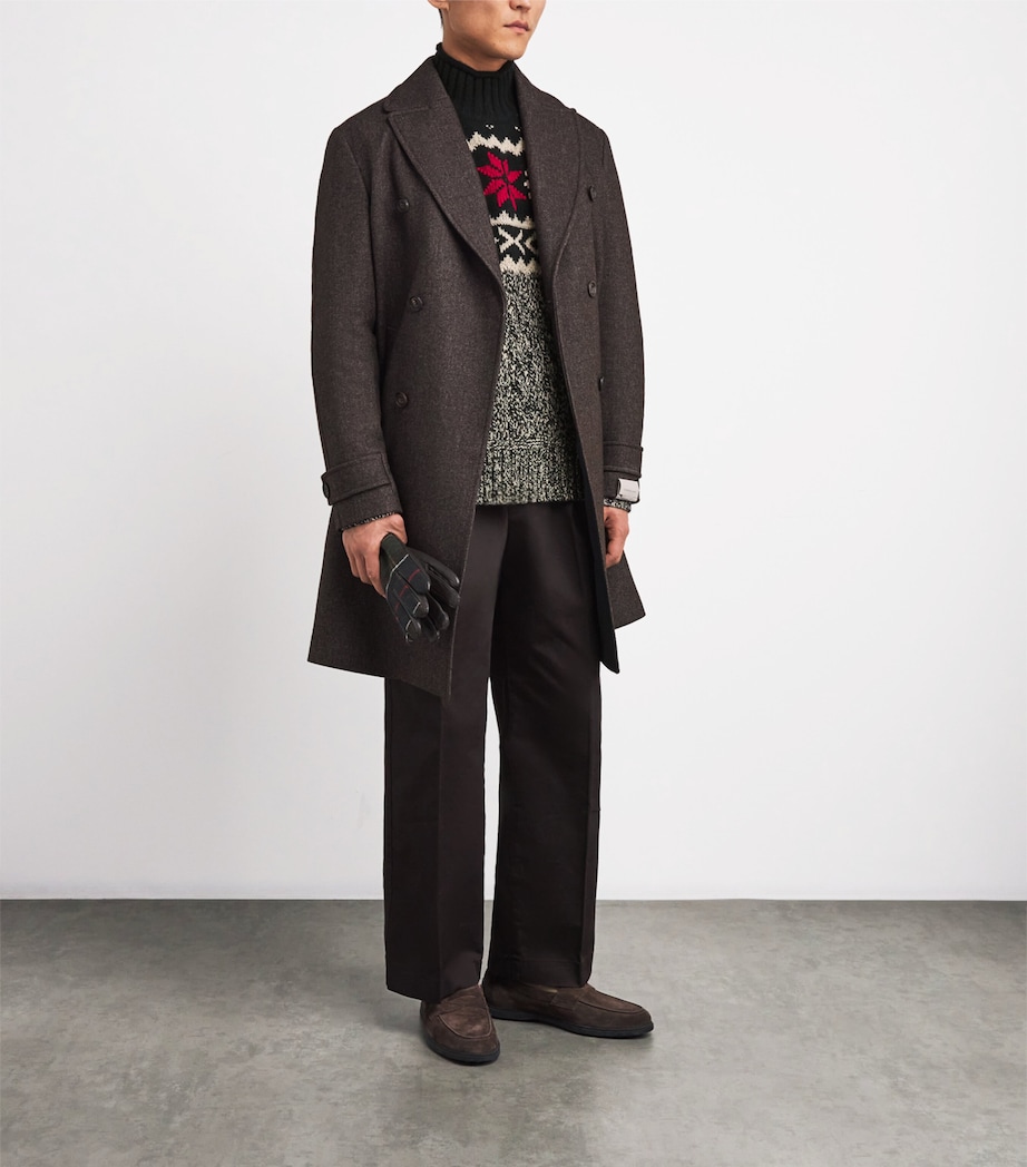 Wool Snowflake Rollneck Sweater GREY Image 2