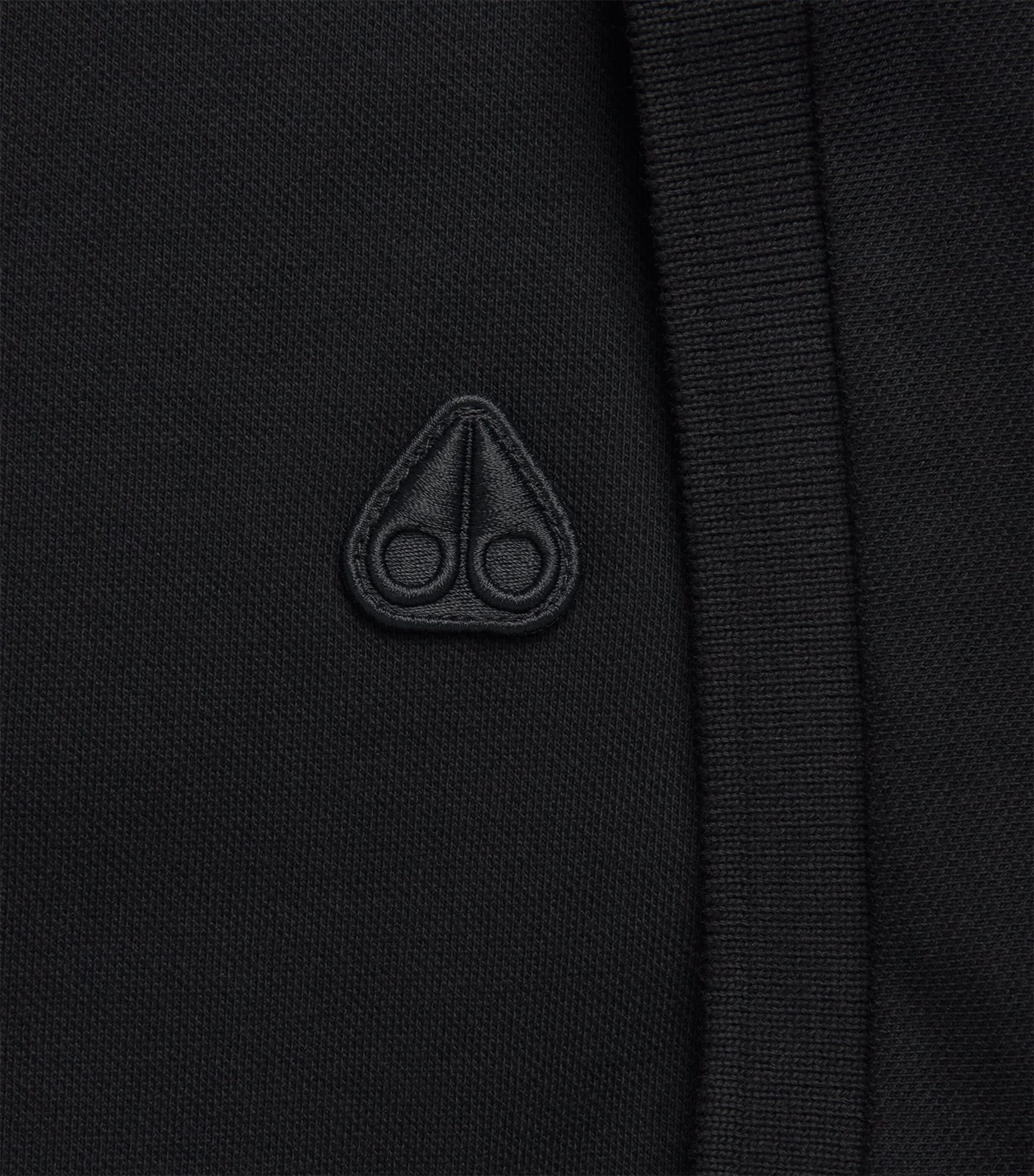 Moose Knuckles Mens Logo Polo Shirt Black Image 6