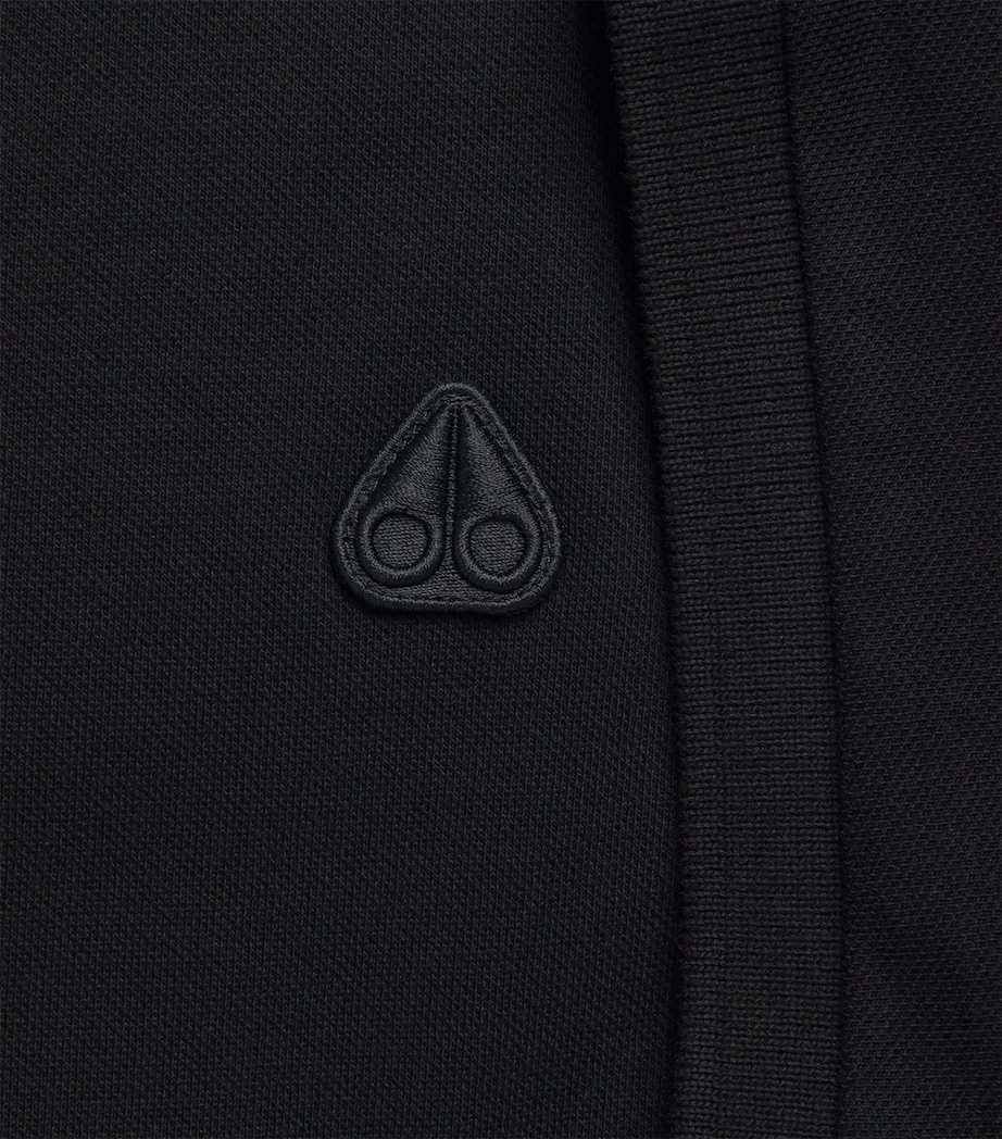 Moose Knuckles Mens Logo Polo Shirt Black Image 6