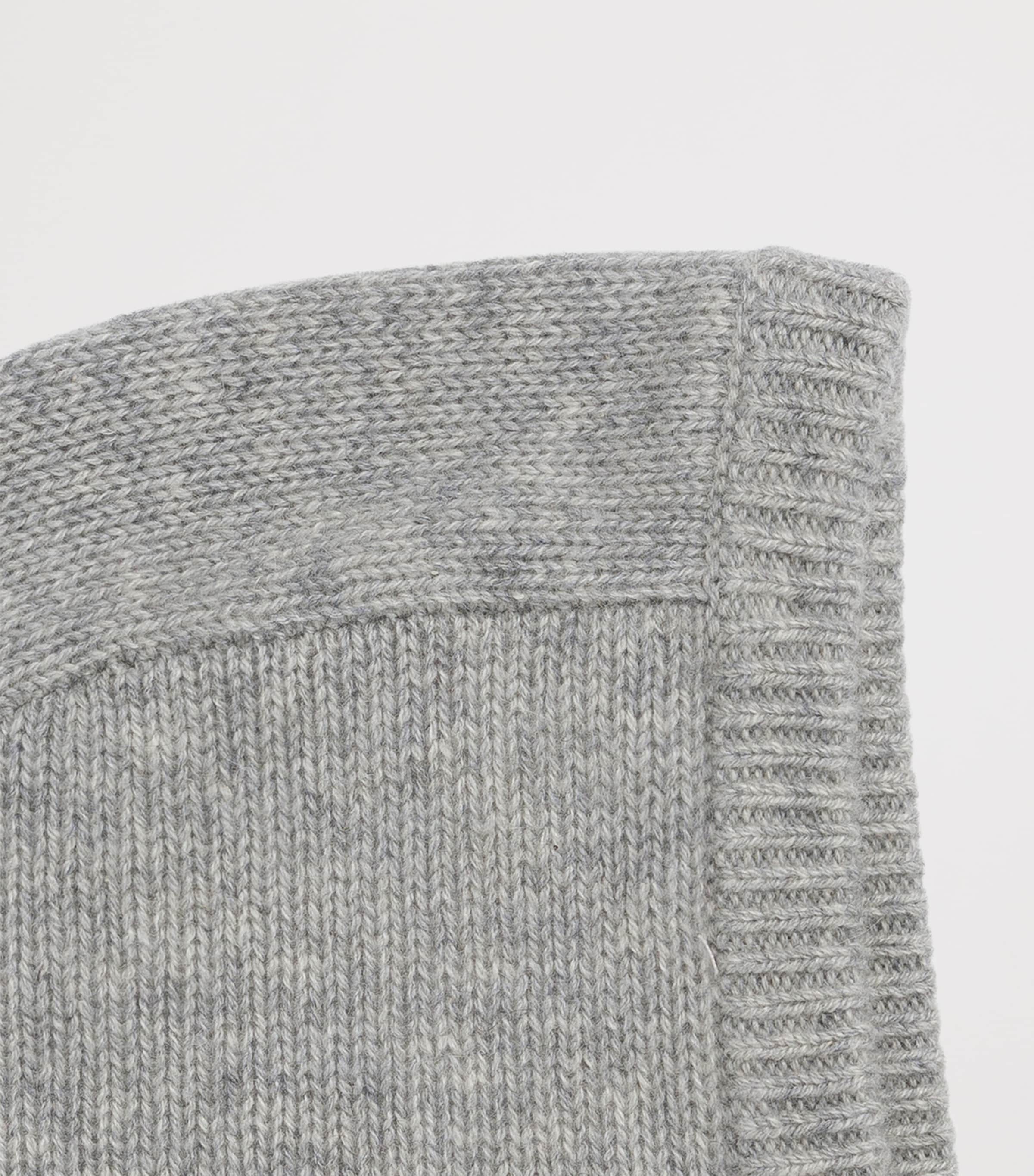 Bonpoint Cashmere Knit Hood (12-36 Months) Gris Chine C. Image 2
