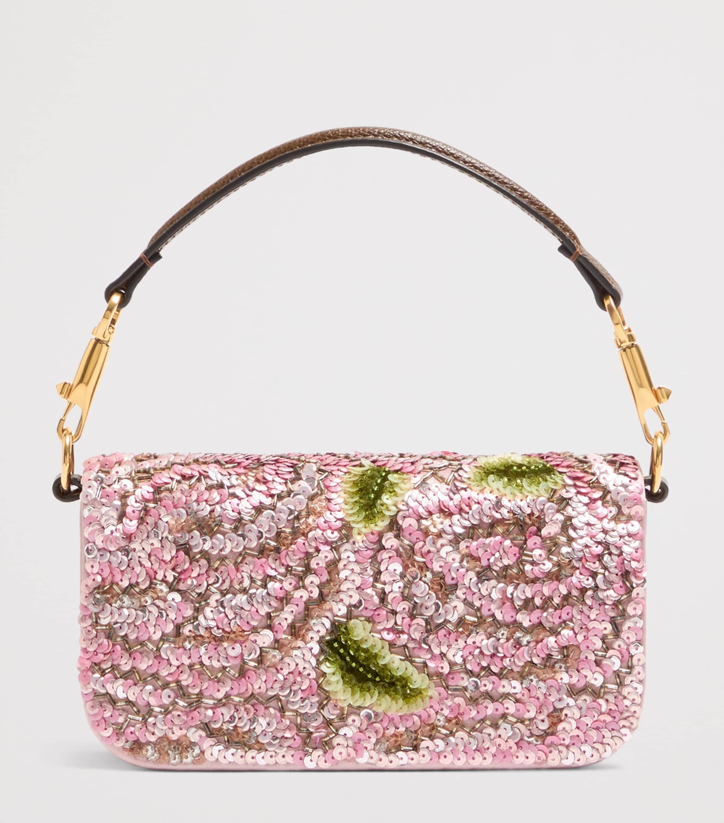 Valentino Garavani Small Embellished Locò Shoulder Bag Image 4