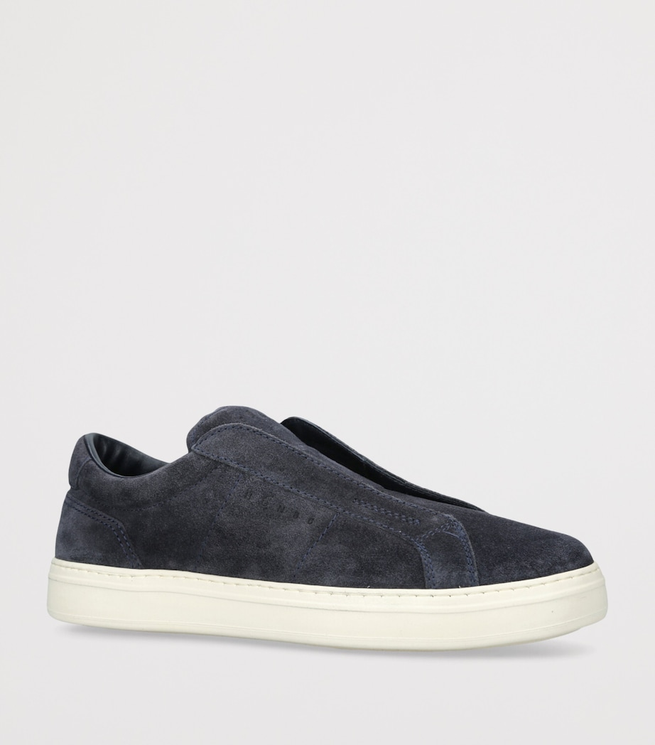 Suede H668 Slip-On Sneakers NAVY Image 3