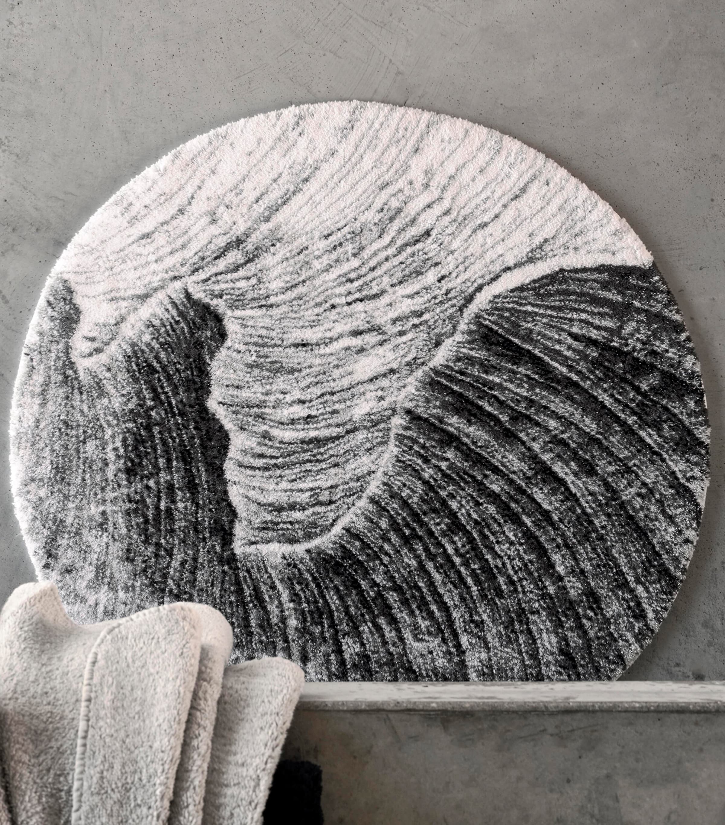 Abyss & Habidecor Yoji Bath Mat (90cm) Silver Image 4